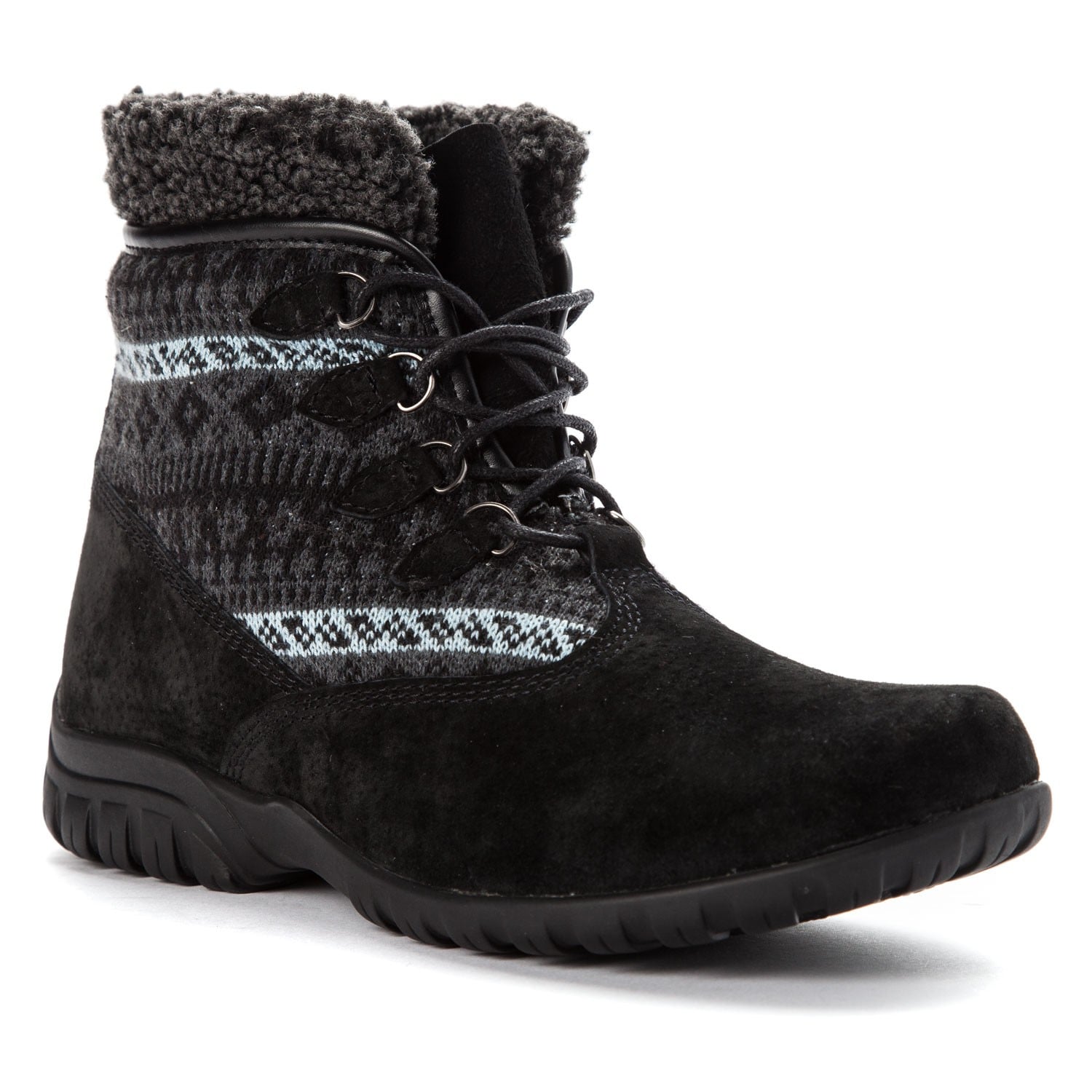Propet Delaney Alpine Women's Lace Up Boots in Black
