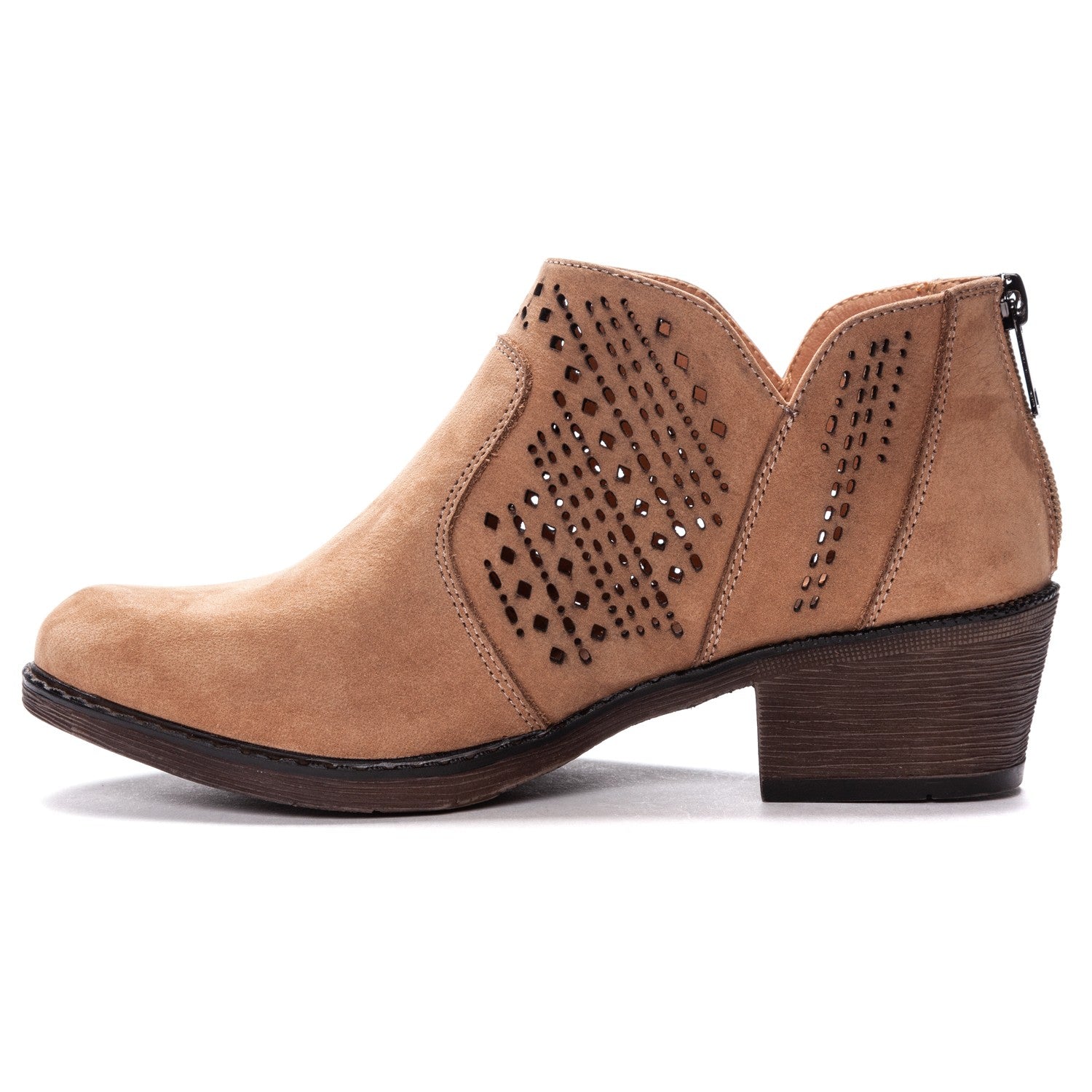 Propet Women's Remy Ankle Boots - Taupe - Instep Side