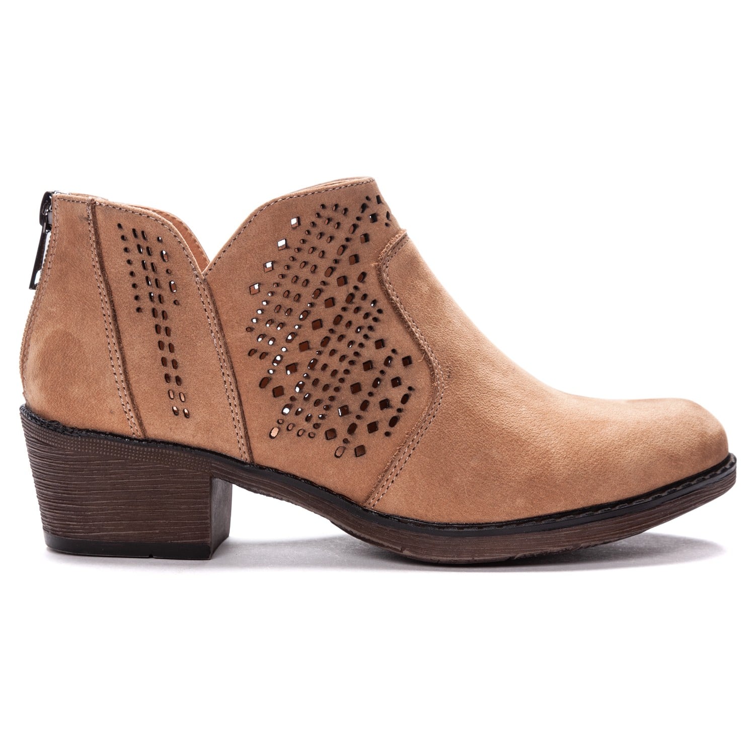 Propet Women's Remy Ankle Boots - Taupe - Outer Side