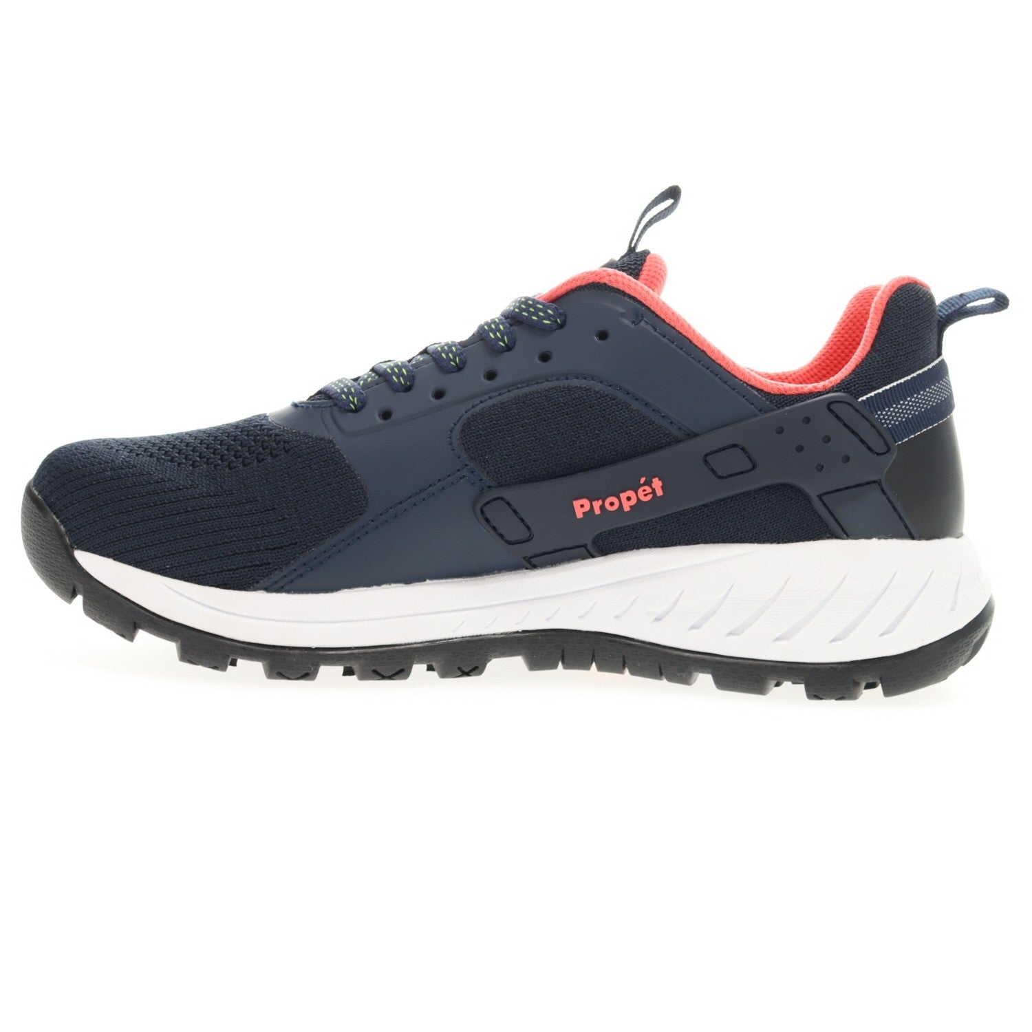 Propet Visper Women's Hiking Shoes - Navy/Melon - Instep Side