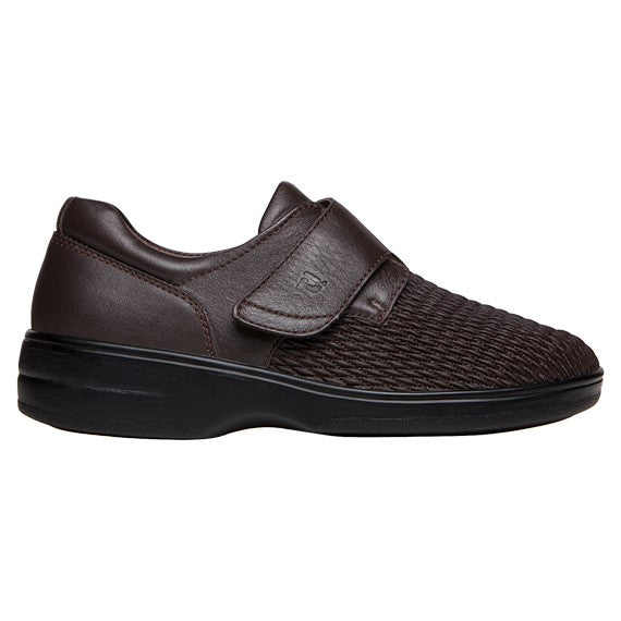 Propet Olivia Women's Hook & Loop Oxfords - Bronco Brown - Outer Side