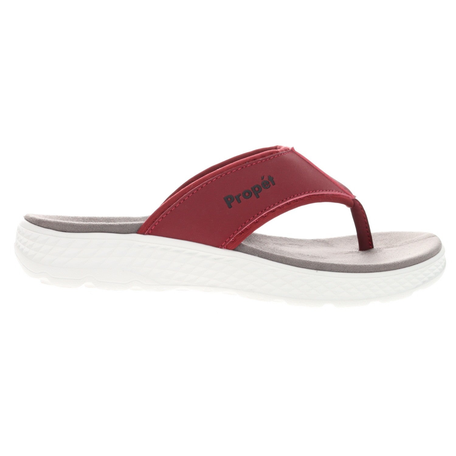 Propet TravelActiv FT Women's Sandals - Maroon - Outer Side