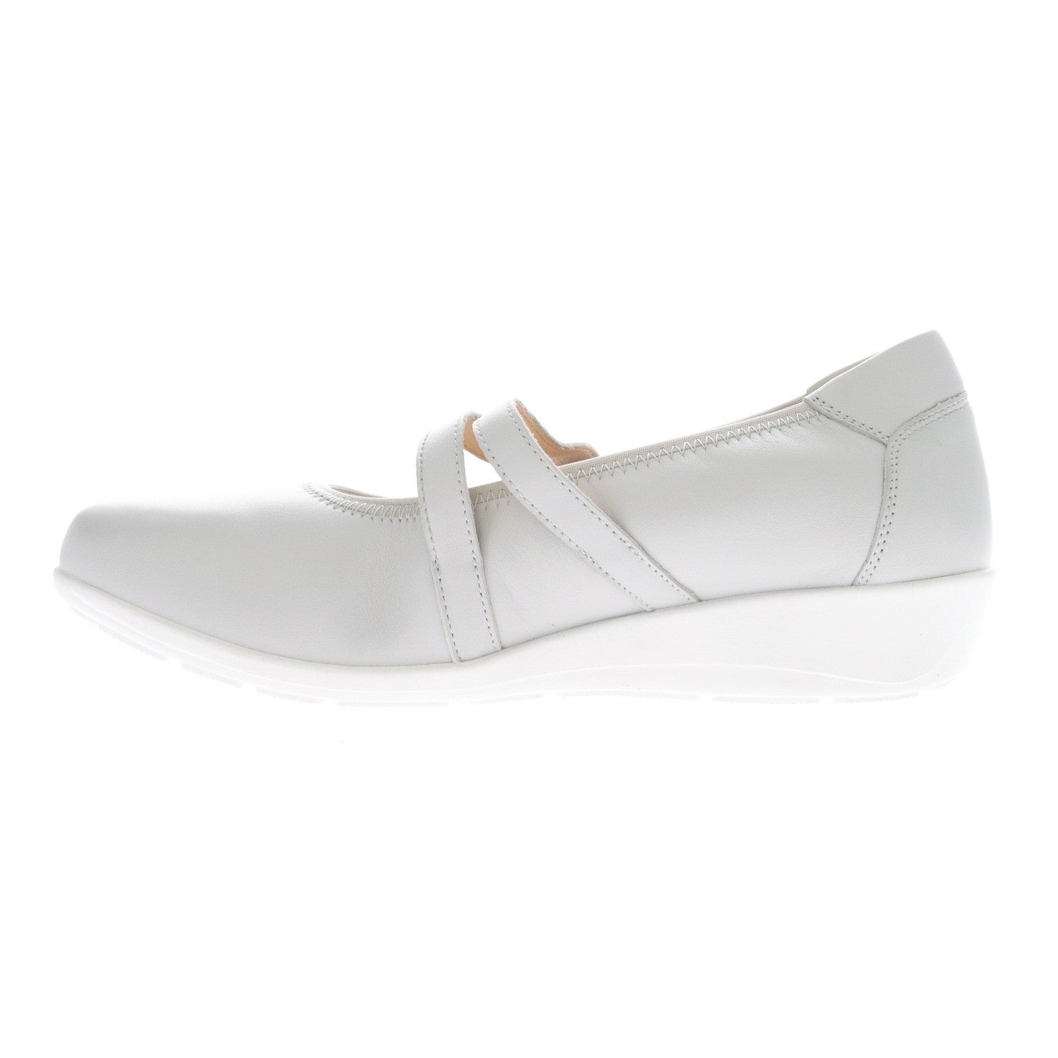 Propet Yara Mary Jane - Women's Ballet Flat - Light Gray - inside view
