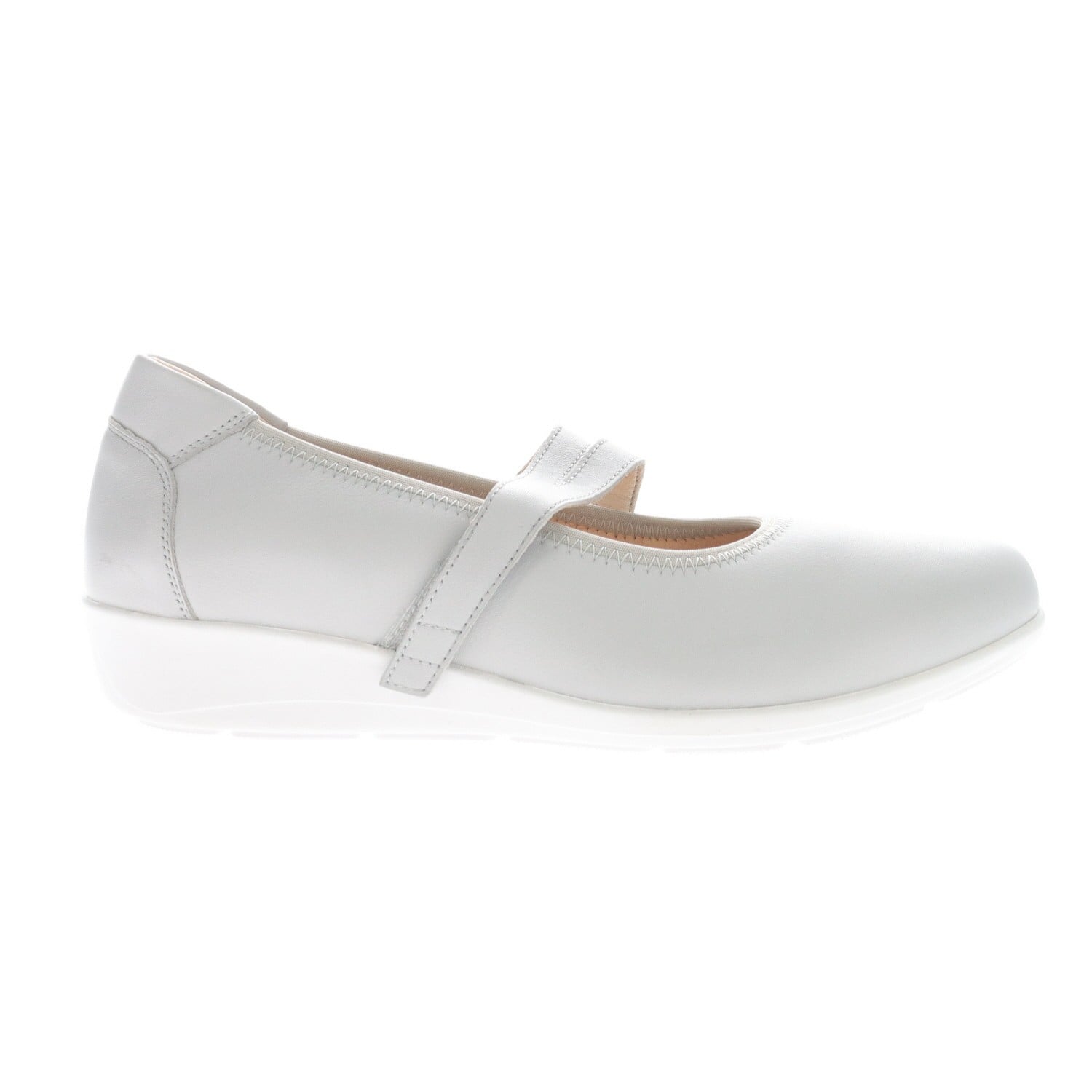 Propet Yara Mary Jane - Women's Ballet Flat - Light Gray - outside view
