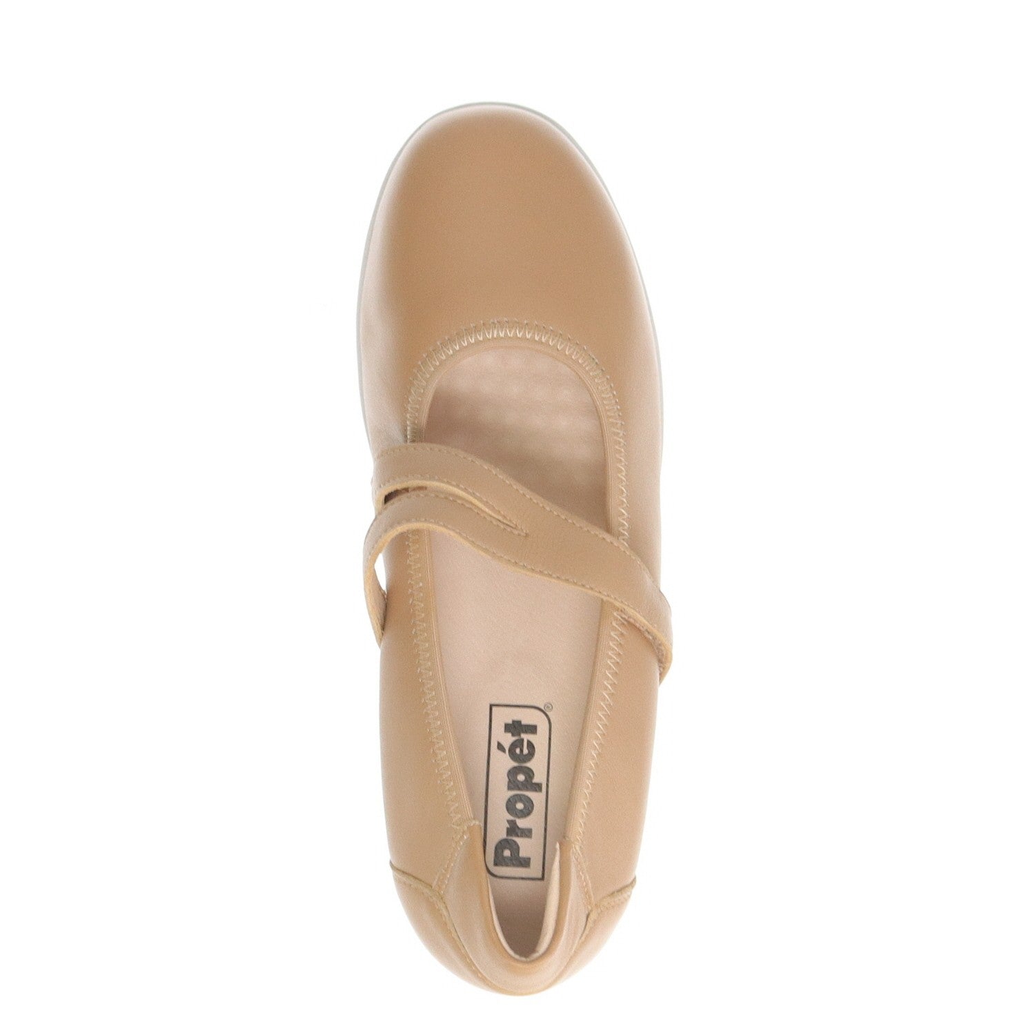 Propet Yara Mary Jane - Women's Ballet Flat - Tan - top view
