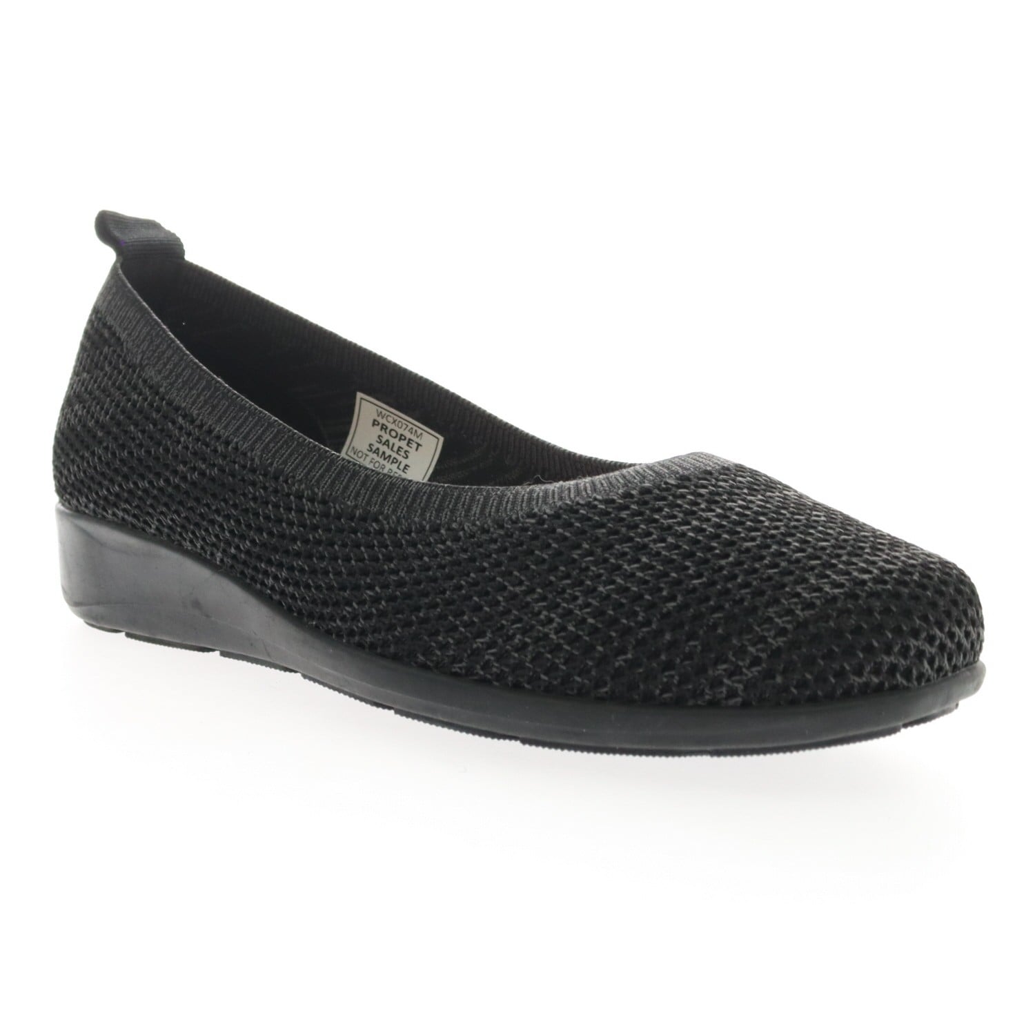 Propet Yen Women's Casual Skimmer with Wedge Heel in Black
