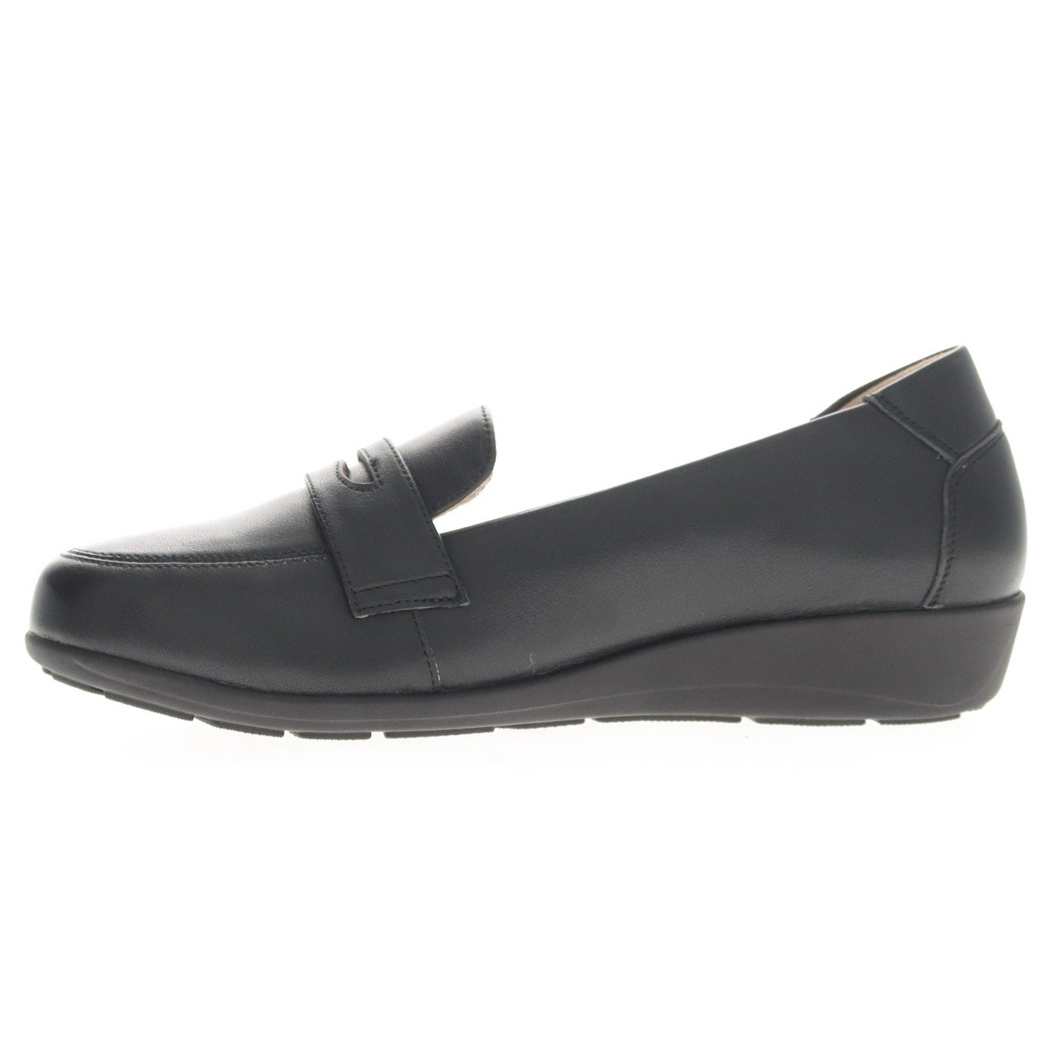 Propet Yetta Women's Wedge Heel Shoe - Black - inside view