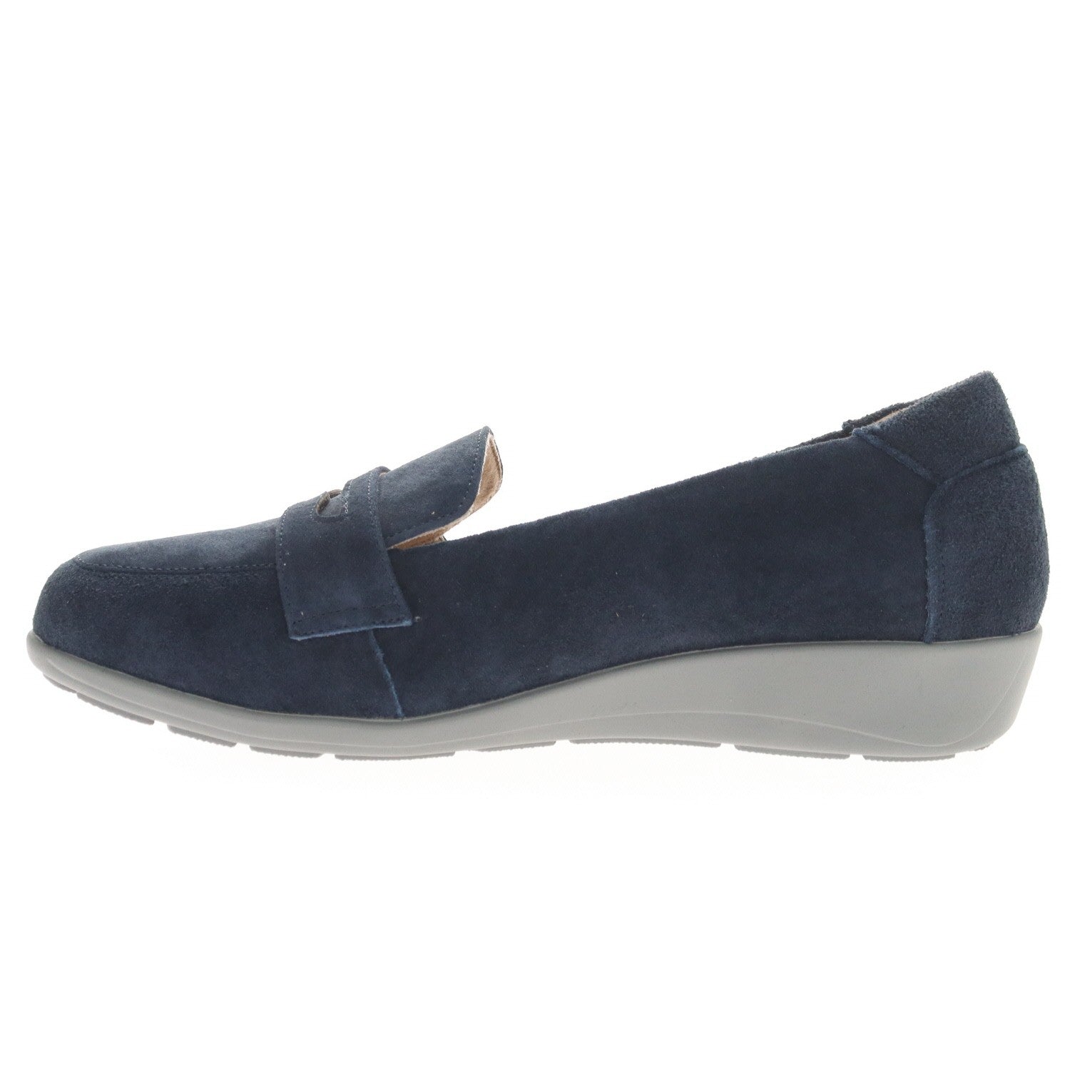 Propet Yetta Women's Wedge Heel Shoe - Navy - inside view