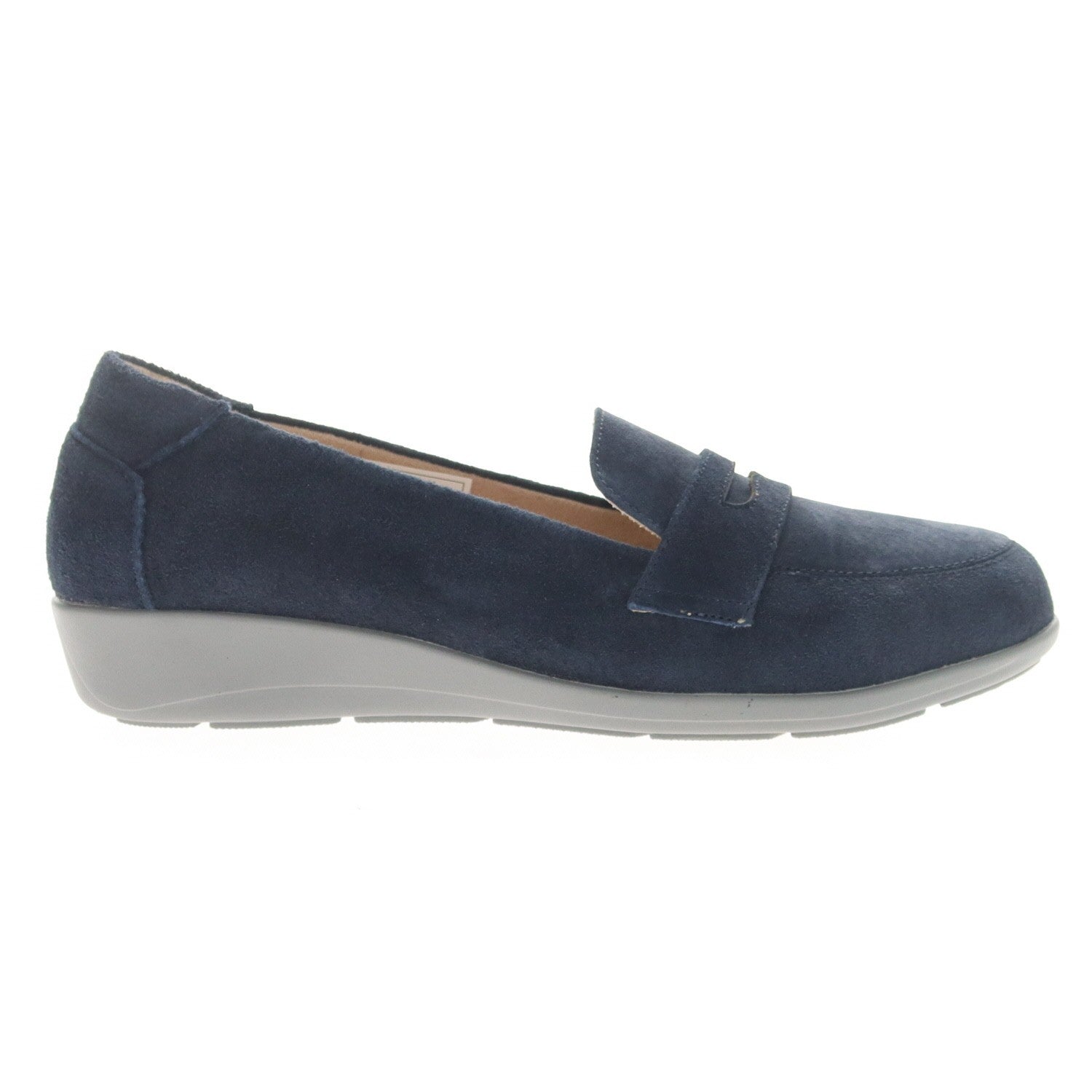 Propet Yetta Women's Wedge Heel Shoe - Navy - outside view