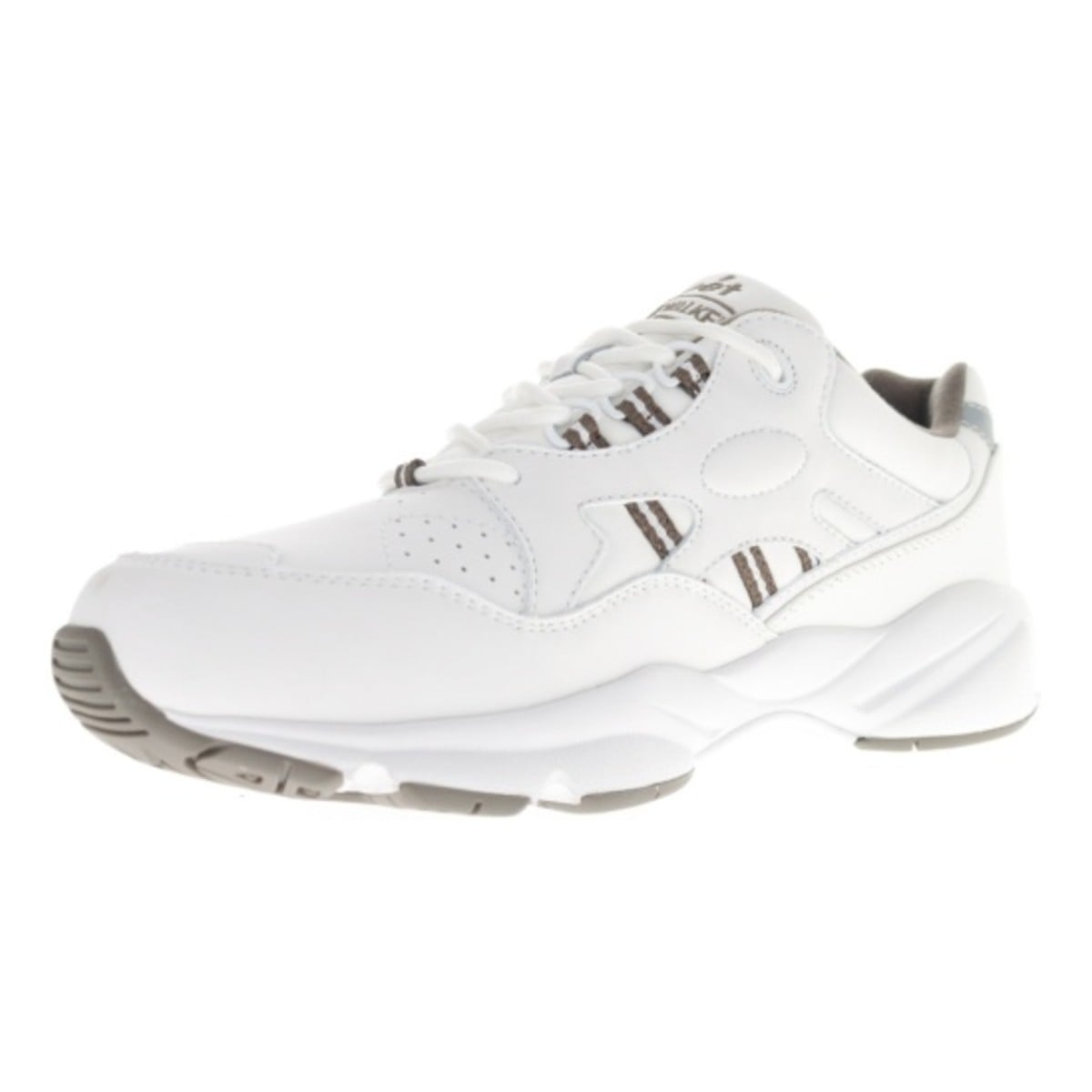 Propet Stability Walker Men's Walking Shoe - White/taupe - View 6