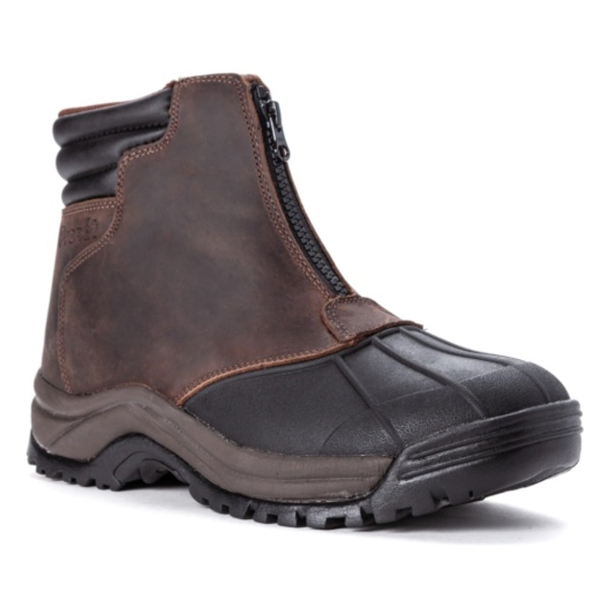 Propet Blizzard Mid Zip - Men's Waterproof Boots - Brown/Black - View 1
