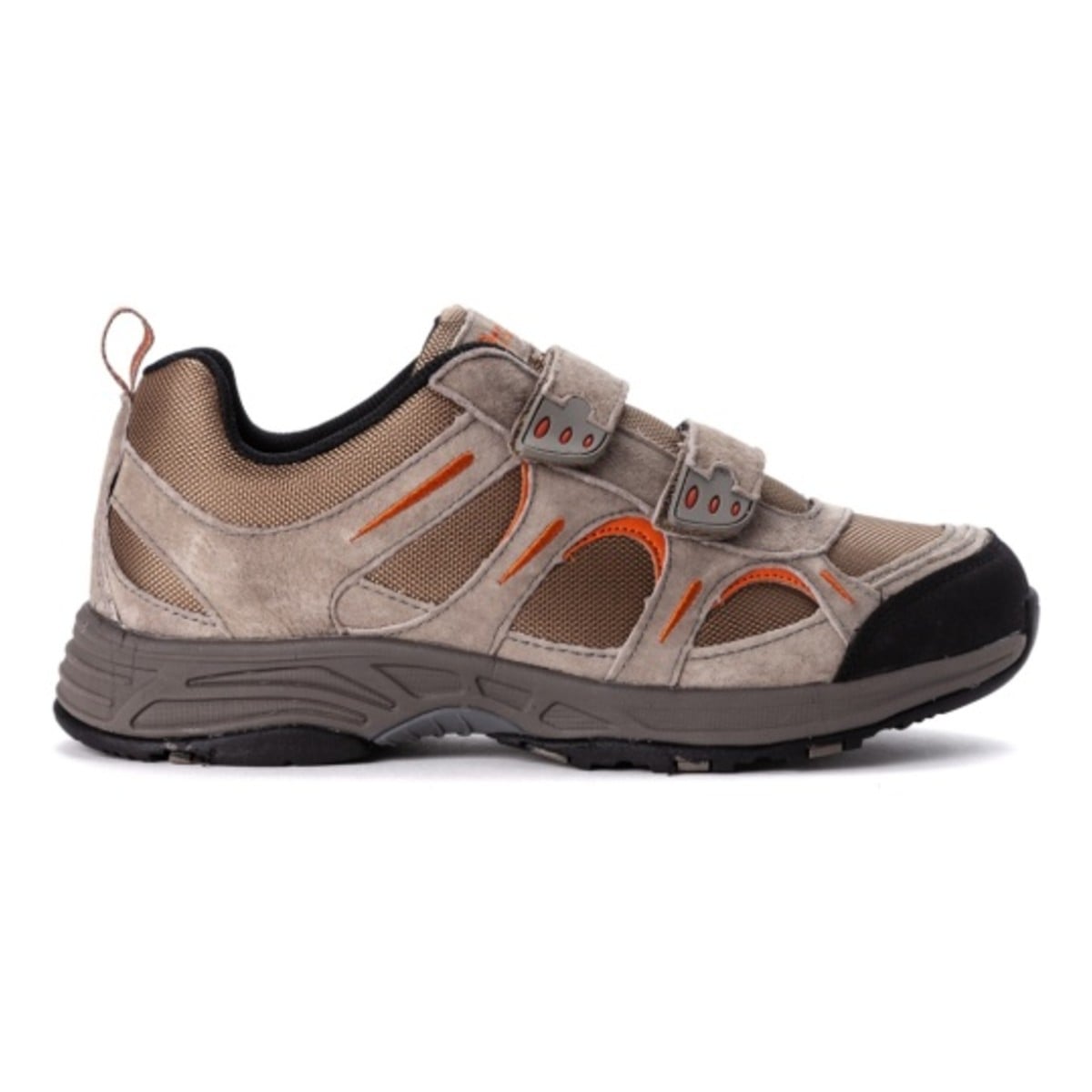 Propet Connelly Strap - Men's Orthopedic Walking Shoe - Gunsmoke/Orange - View 4