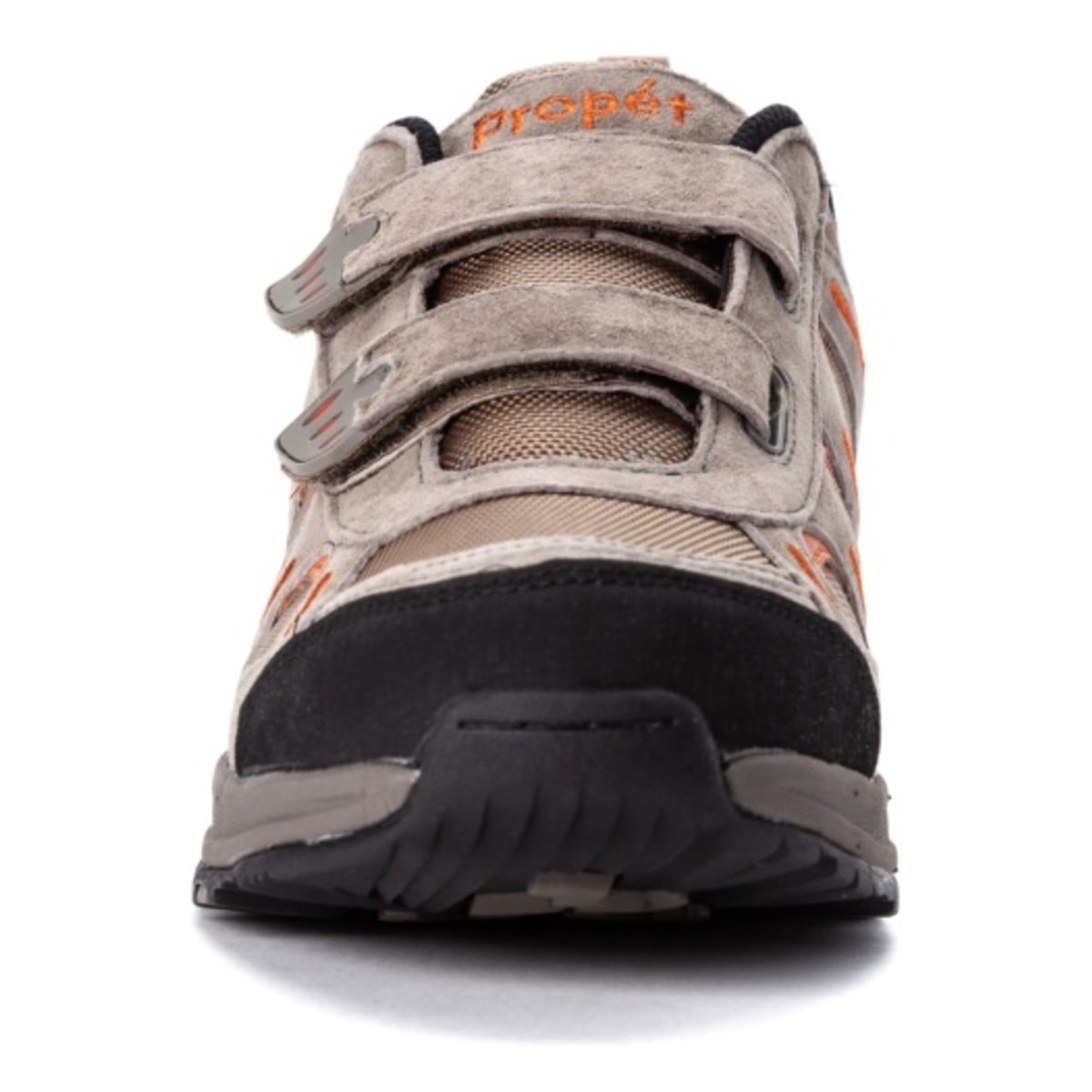 Propet Connelly Strap - Men's Orthopedic Walking Shoe - Gunsmoke/Orange - View 6
