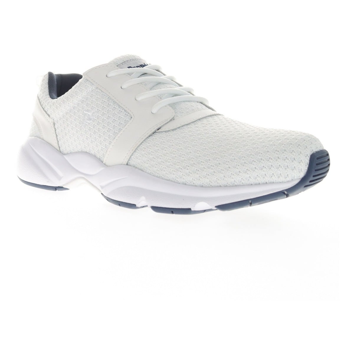 Propet Stability X Men's Walking Shoe - White/navy - View 1