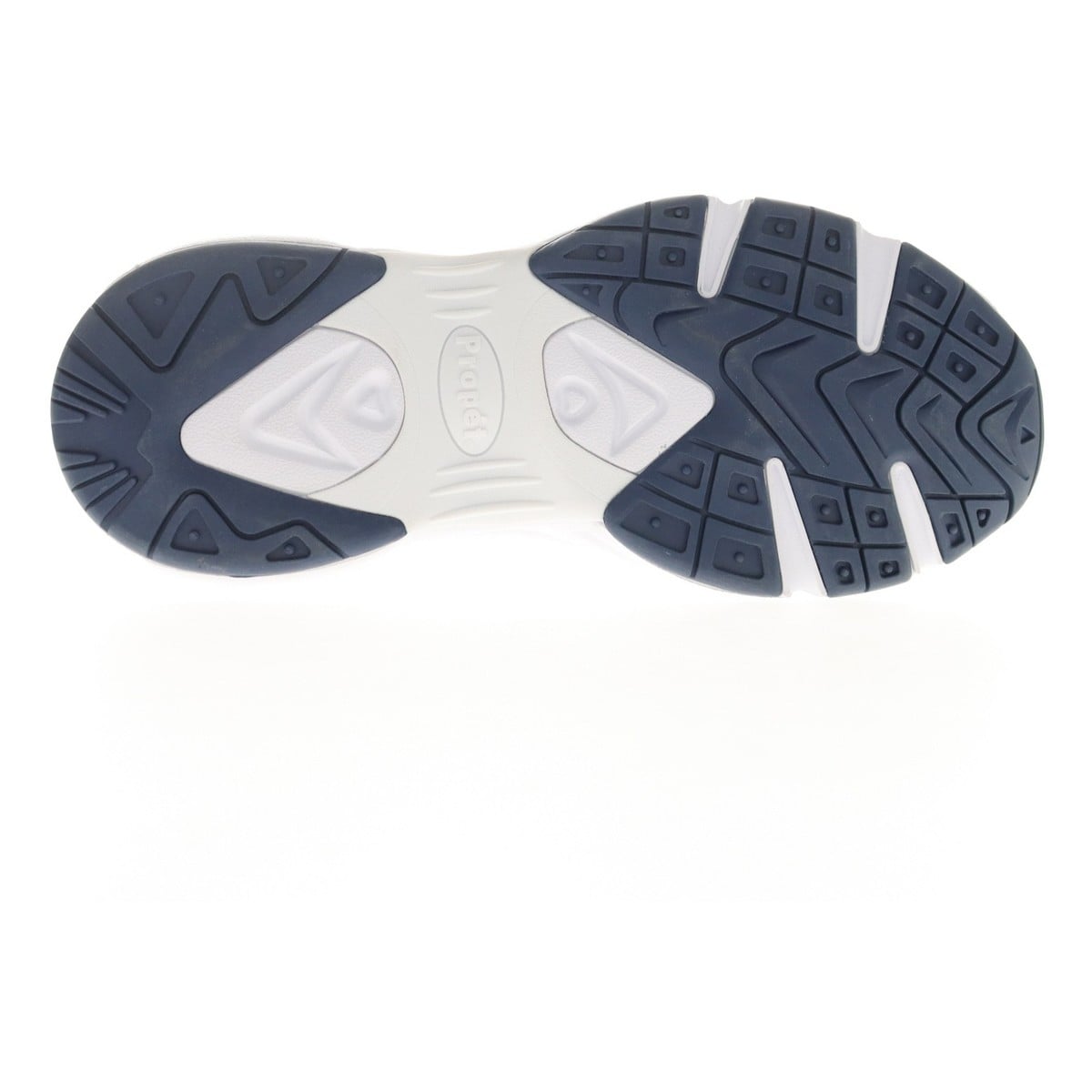 Propet Stability X Men's Walking Shoe - White/navy - View 3