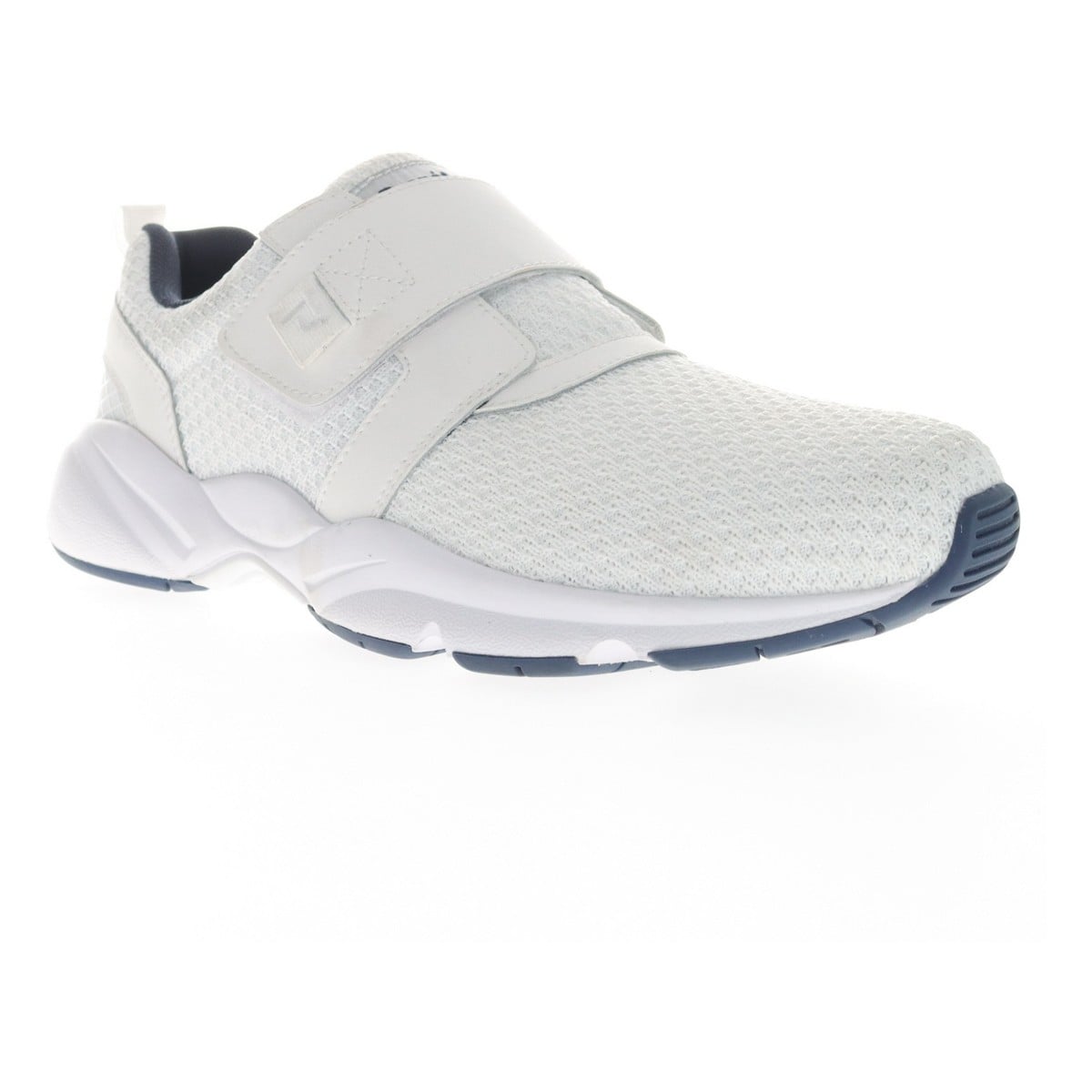 Propet Stability X Strap Men's Walking Shoe - White/navy - View 1