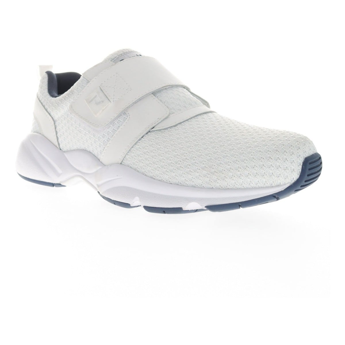 Propet Stability X Strap Men's Walking Shoe - White/navy - View 2