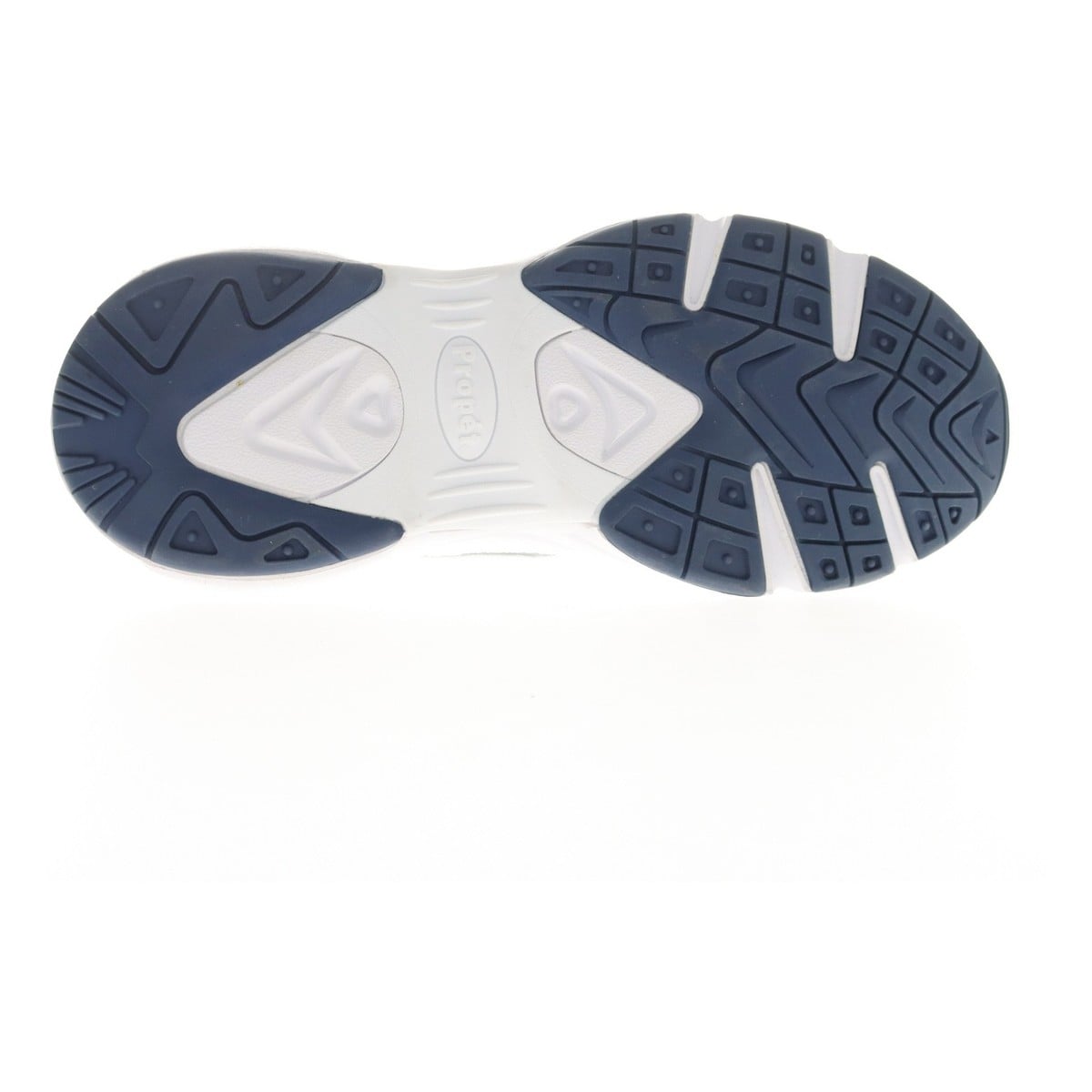 Propet Stability X Strap Men's Walking Shoe - White/navy - View 3