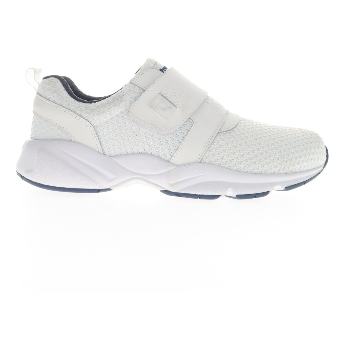 Propet Stability X Strap Men's Walking Shoe - White/navy - View 6