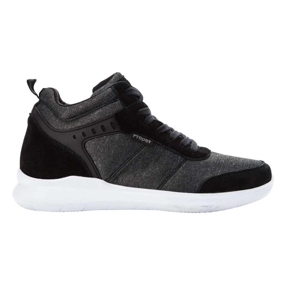 Propet Viator Hi Men's Lace Up Comfort Sneakers - Black - View 1