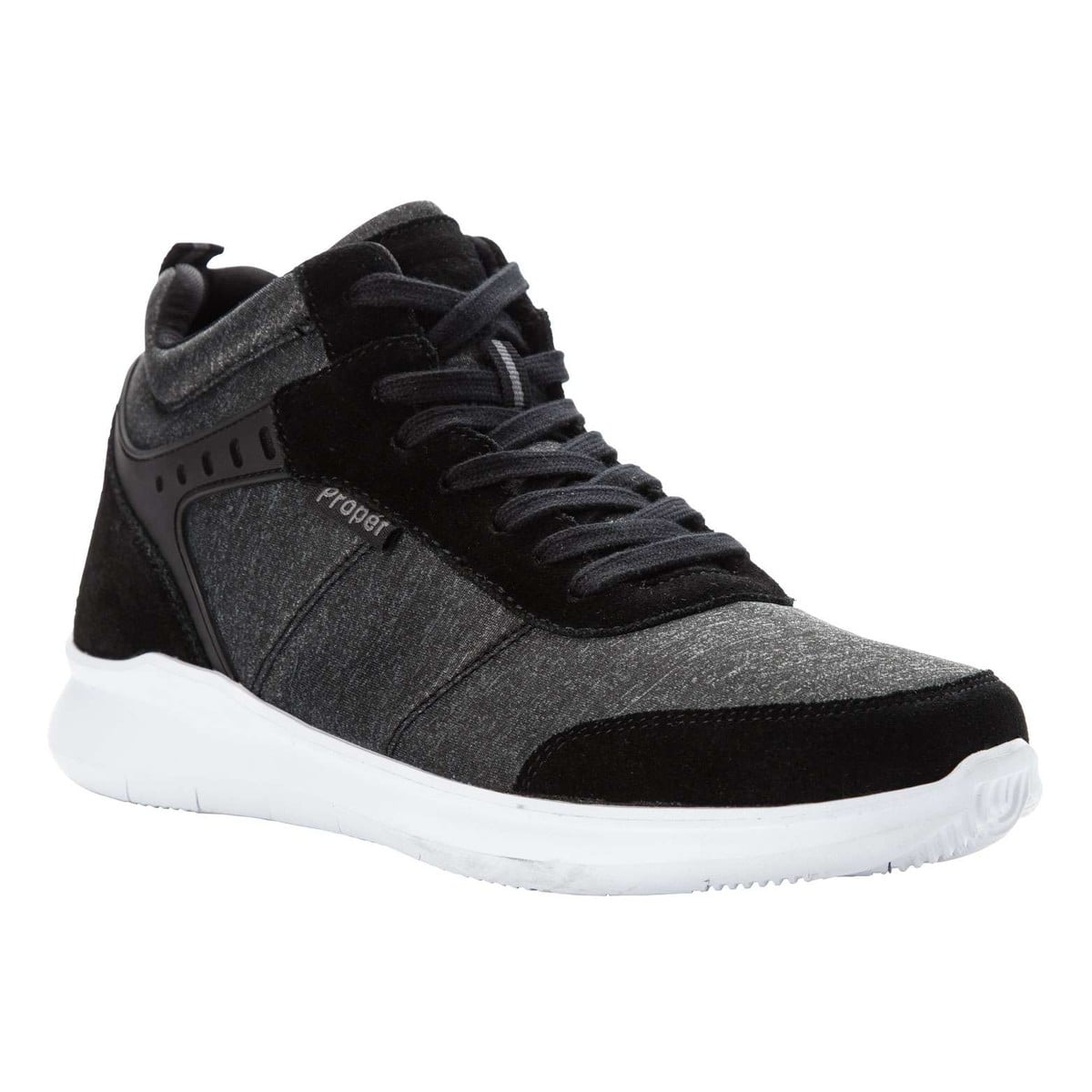 Propet Viator Hi Men's Lace Up Comfort Sneakers - Black - View 2