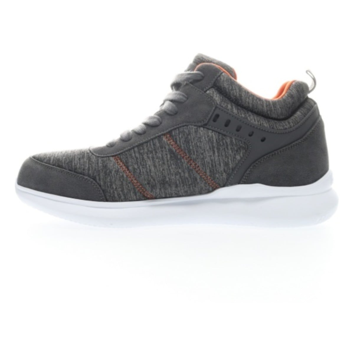 Propet Viator Hi Men's Lace Up Comfort Sneakers - Grey/Orange - View 4
