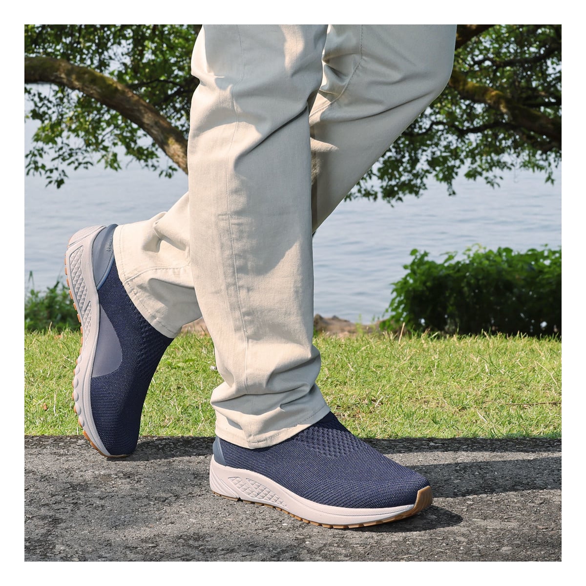 Propet One Velocity Slipon Men's Sneakers - Navy - View 9
