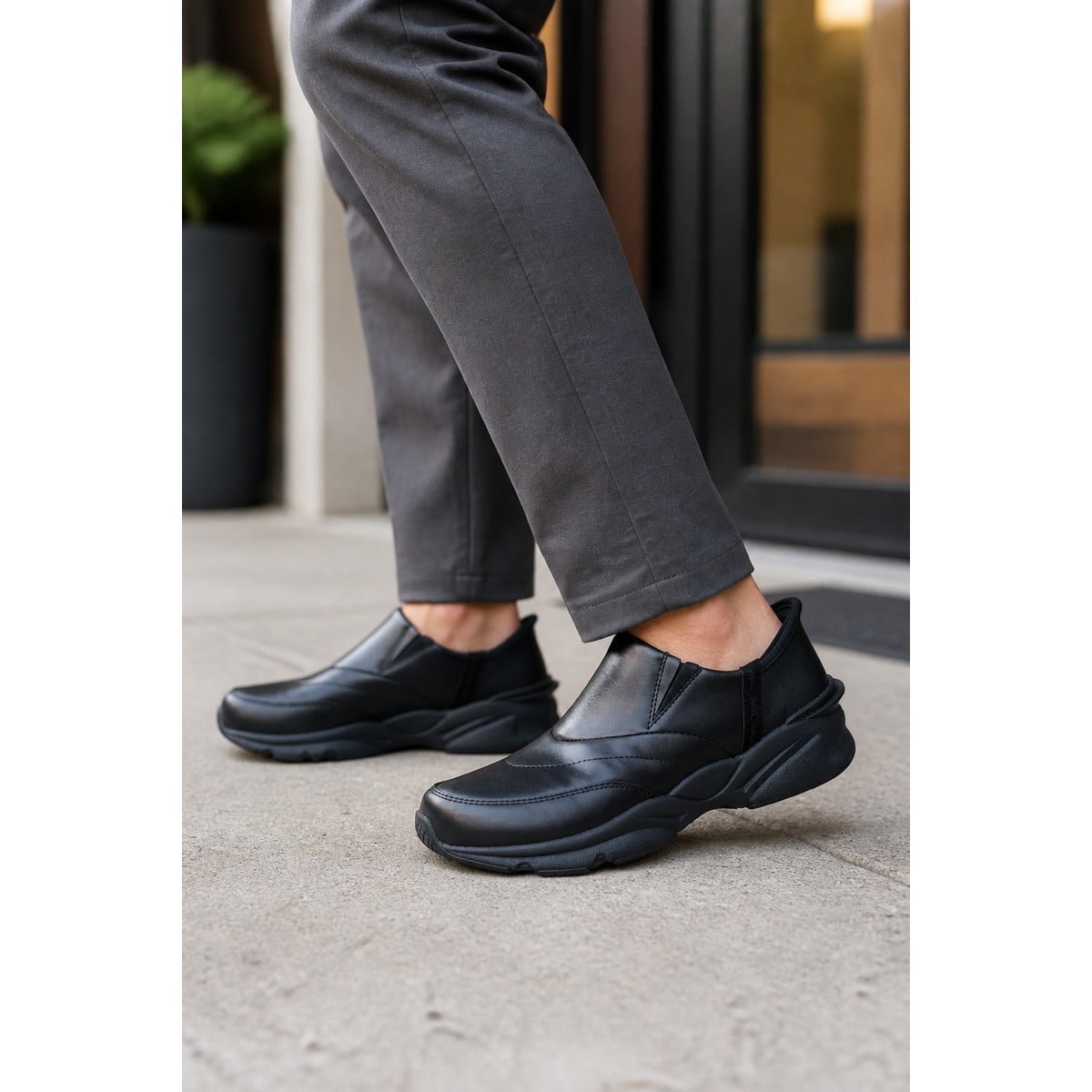 Propet Stability Freestyle Men's Sneakers - Black - Lifestyle