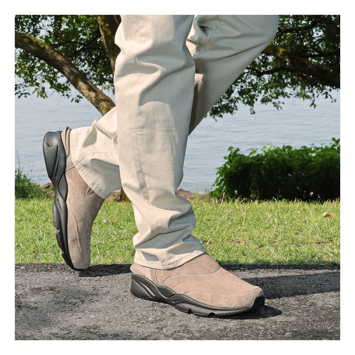 Propet Stability Freestyle Men's Sneakers - Gunsmoke Suede - View 8