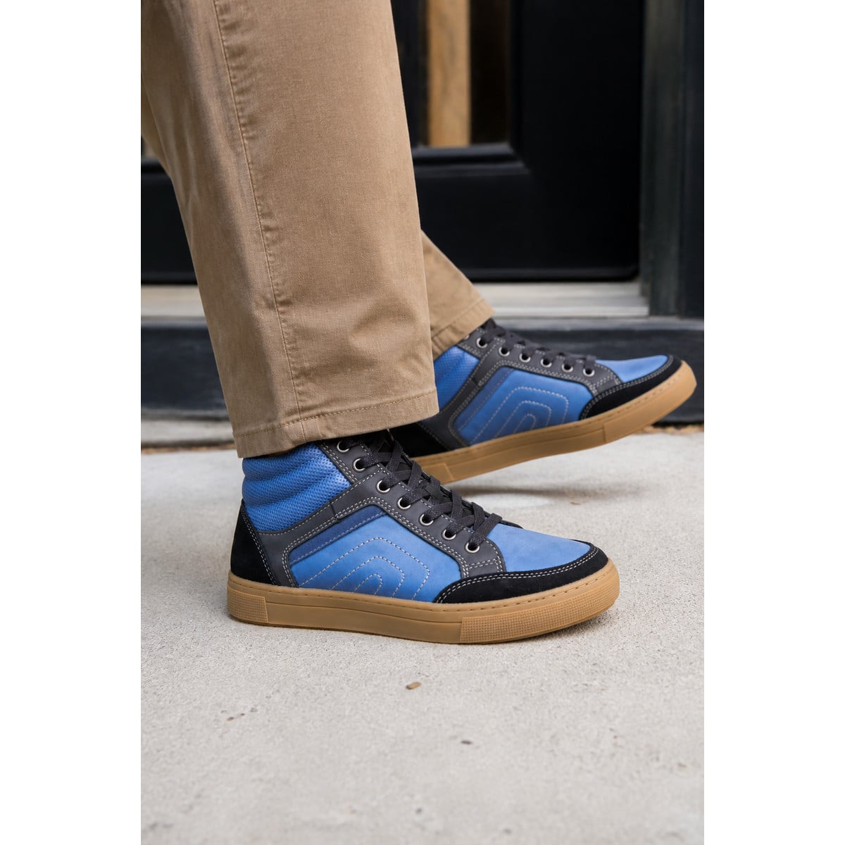 Propet Kenton Men's Sneakers - Navy/Black - Lifestyle
