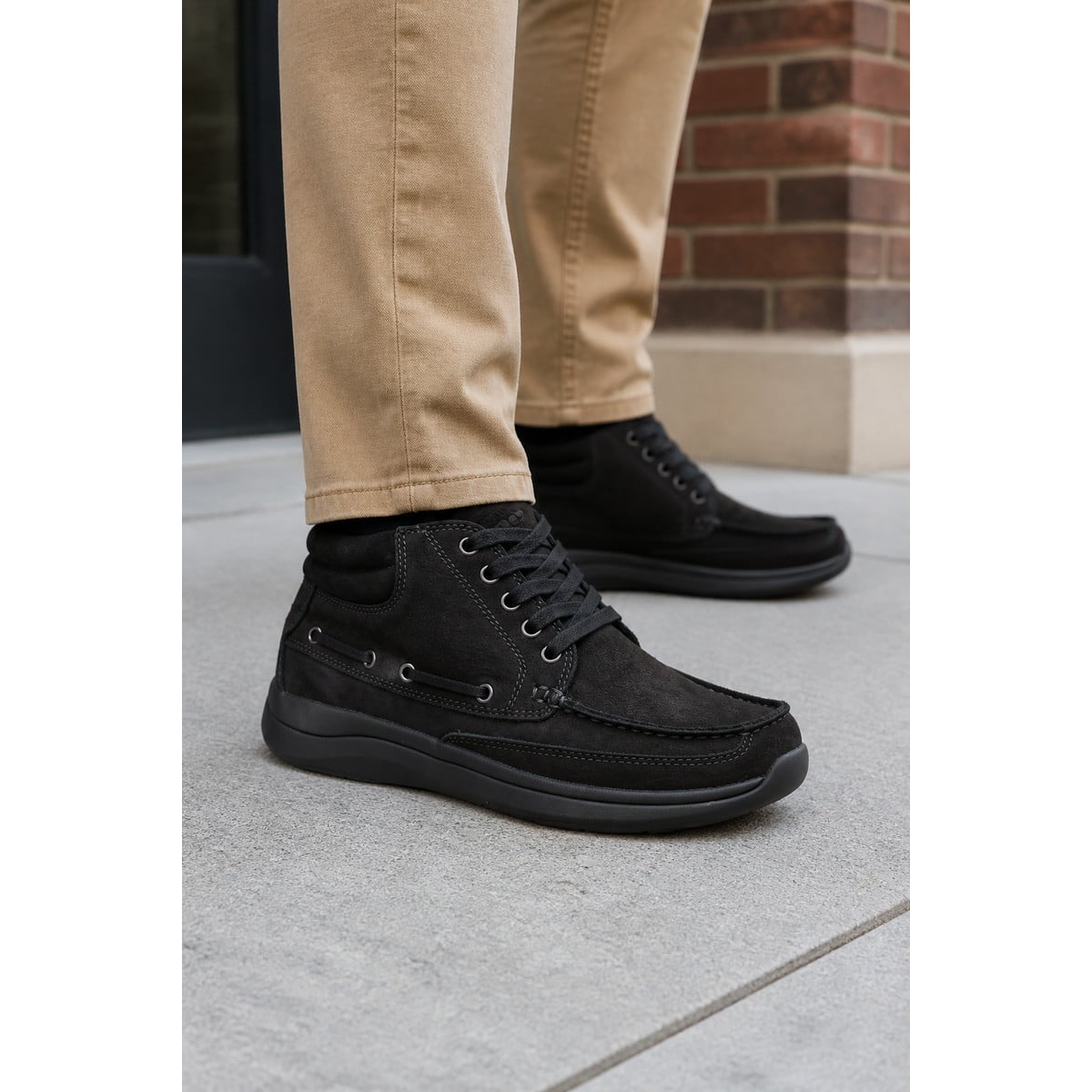 Propet Portland Men's Boots - Black - Lifestyle