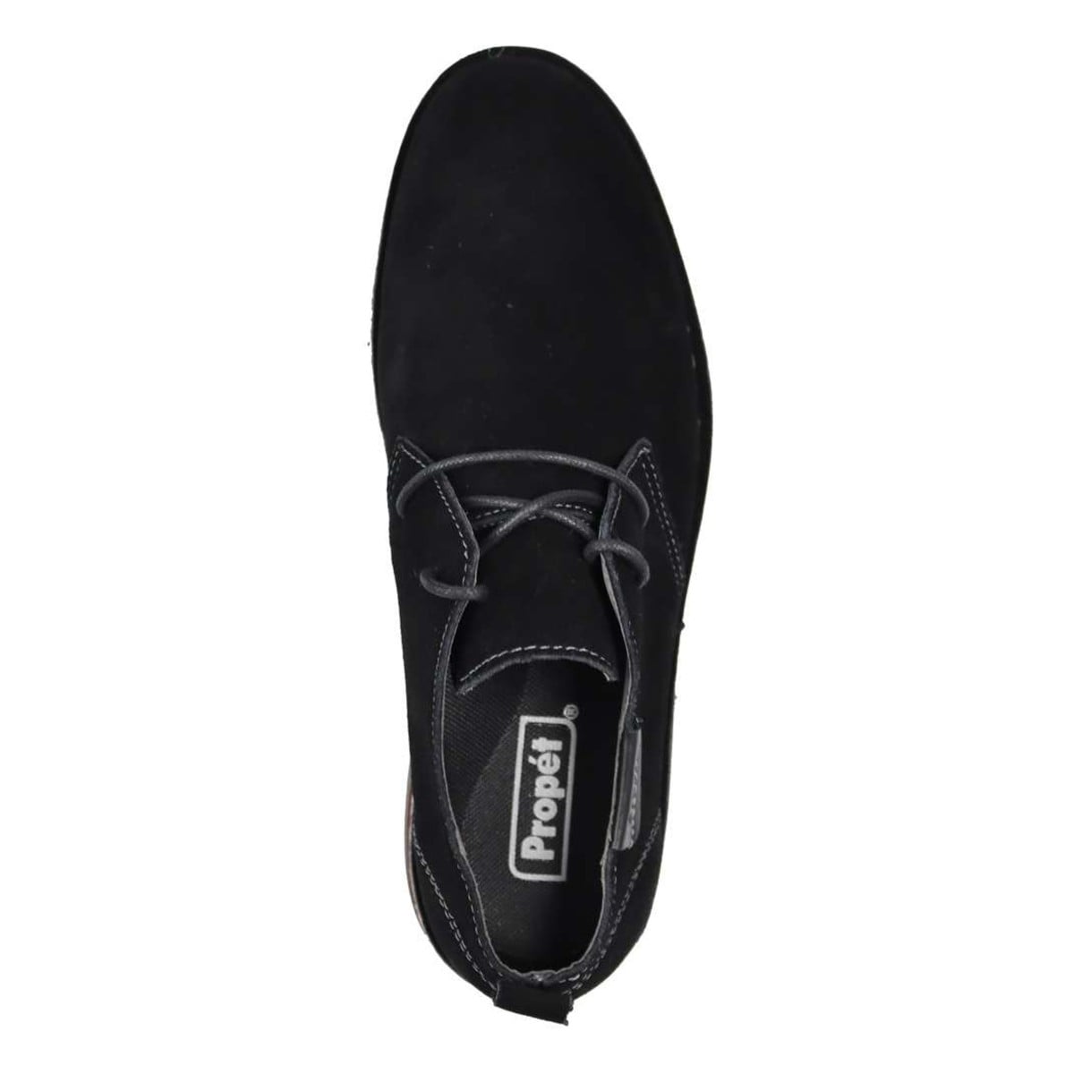 Propet Finn Men's Suede Oxford Shoes - Black - View 5
