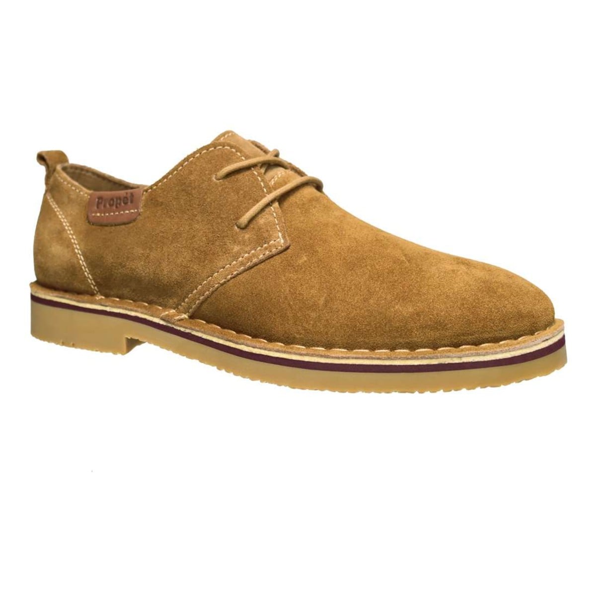 Propet Finn Men's Suede Oxford Shoes - Tan - View 2