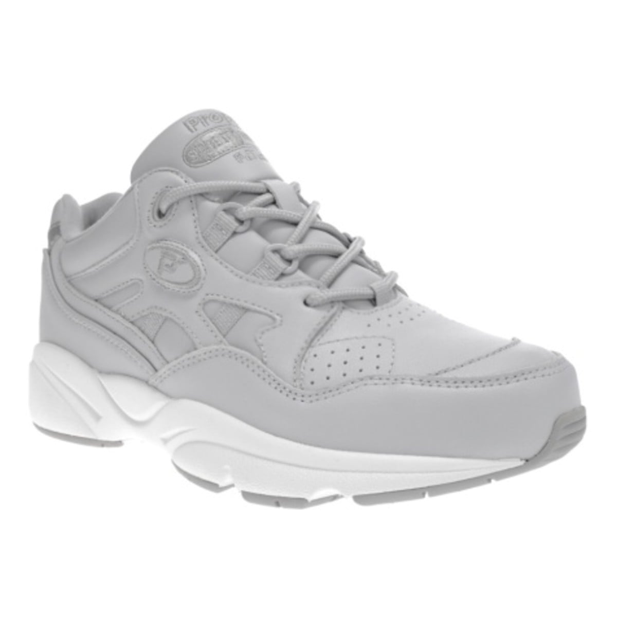 Propet Stability Walker - A5500 - Women's Diabetic Shoes - White/Grey - View 1