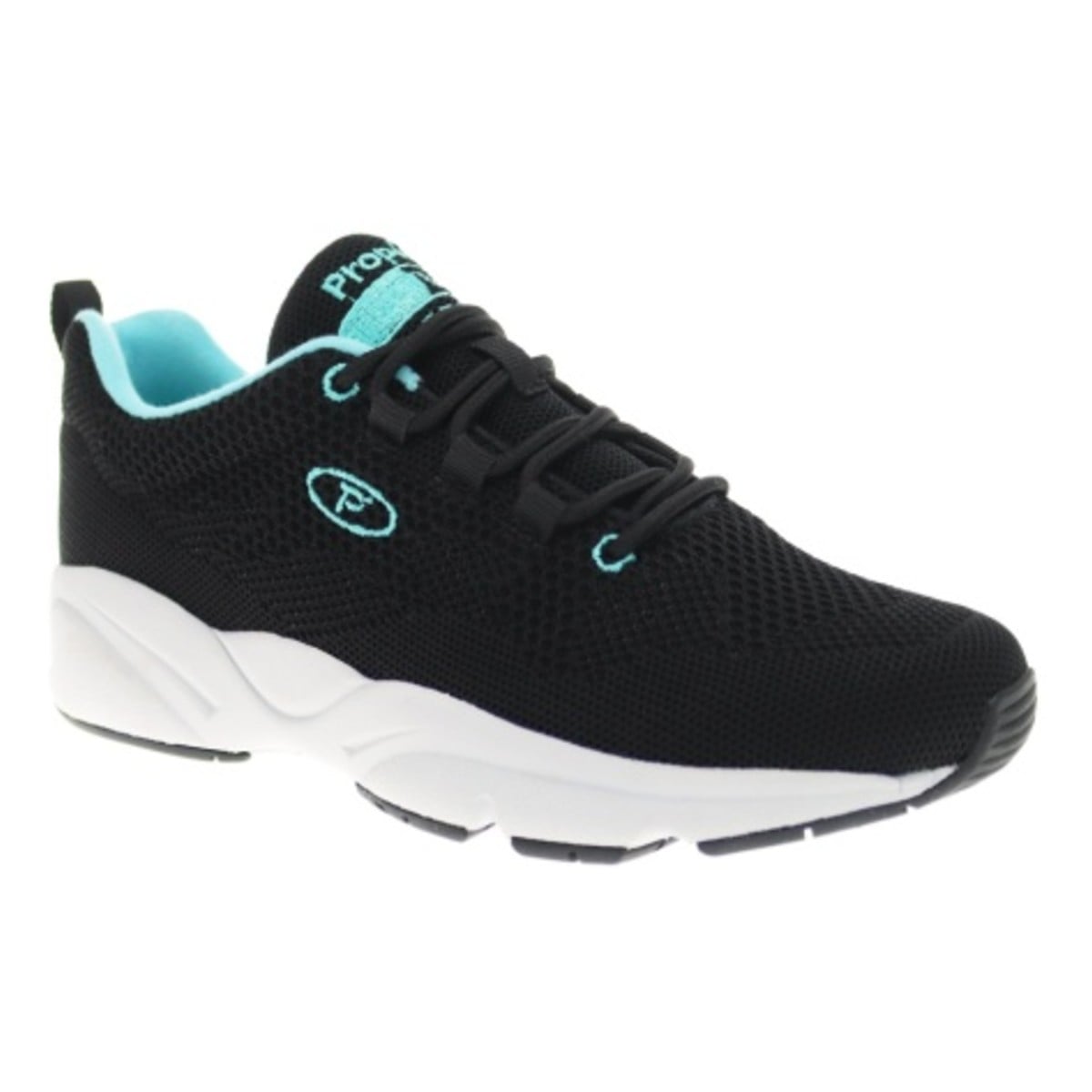 Propet Stability Fly Women's Active Orthopedic Shoe - Black/Aqua - View 2