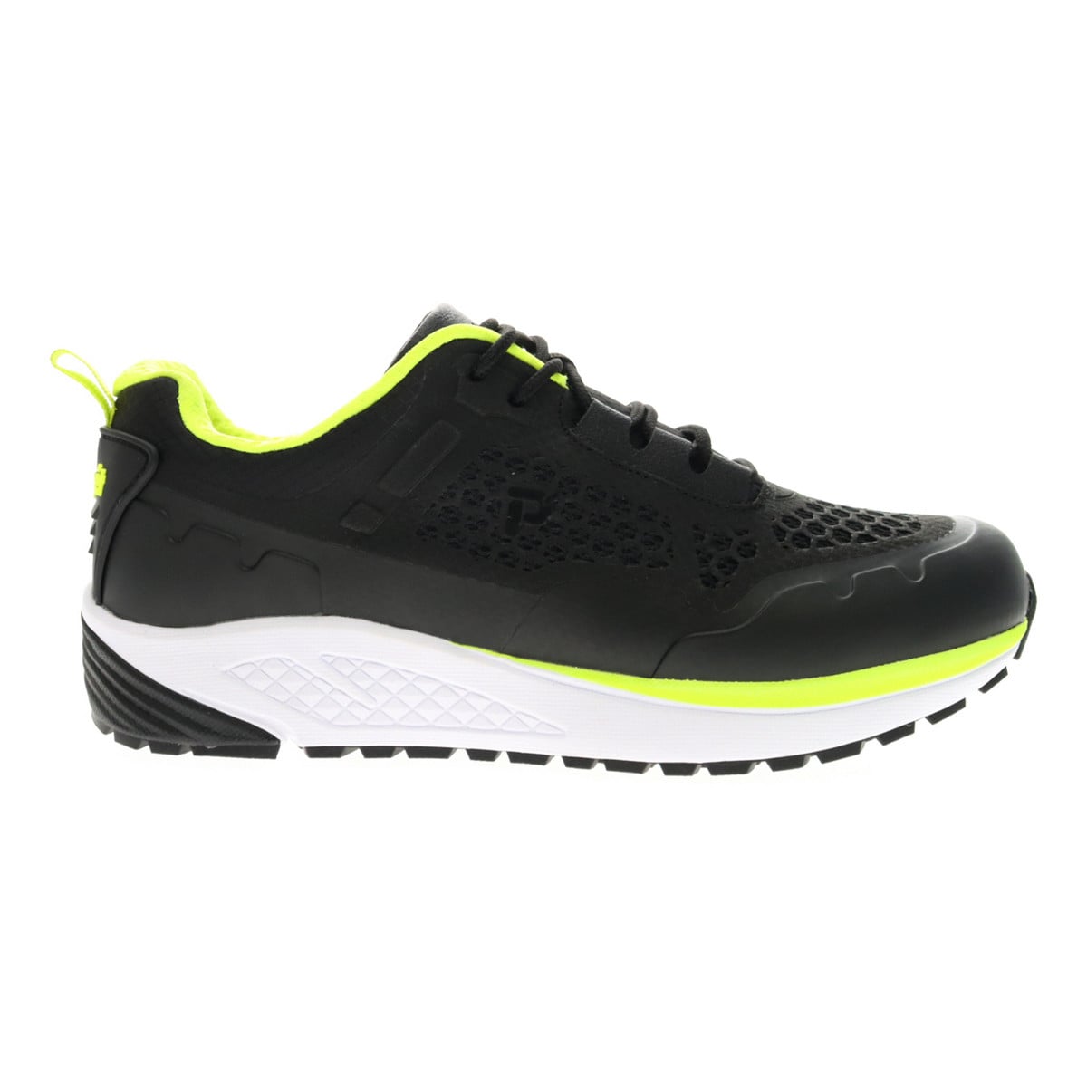 Propet VI Women's Walking Shoes - Black/Lime - View 1