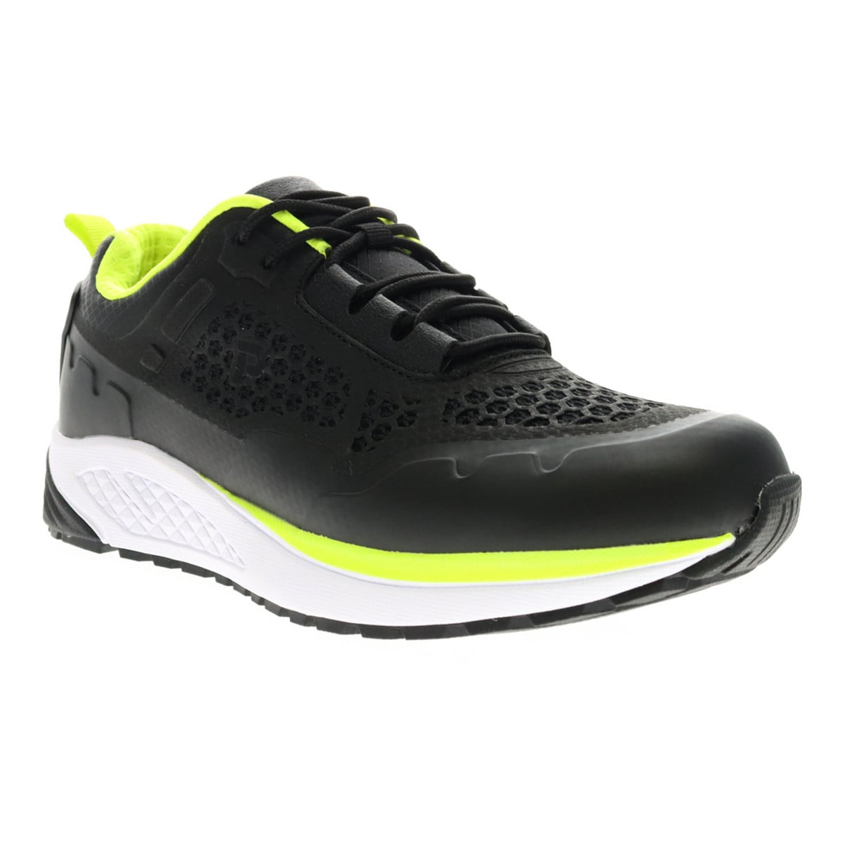 Propet VI Women's Walking Shoes - Black/Lime - View 2