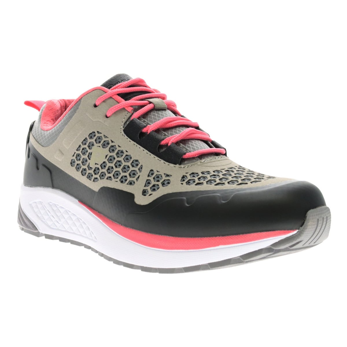 Propet VI Women's Walking Shoes - Grey/Pink - View 2