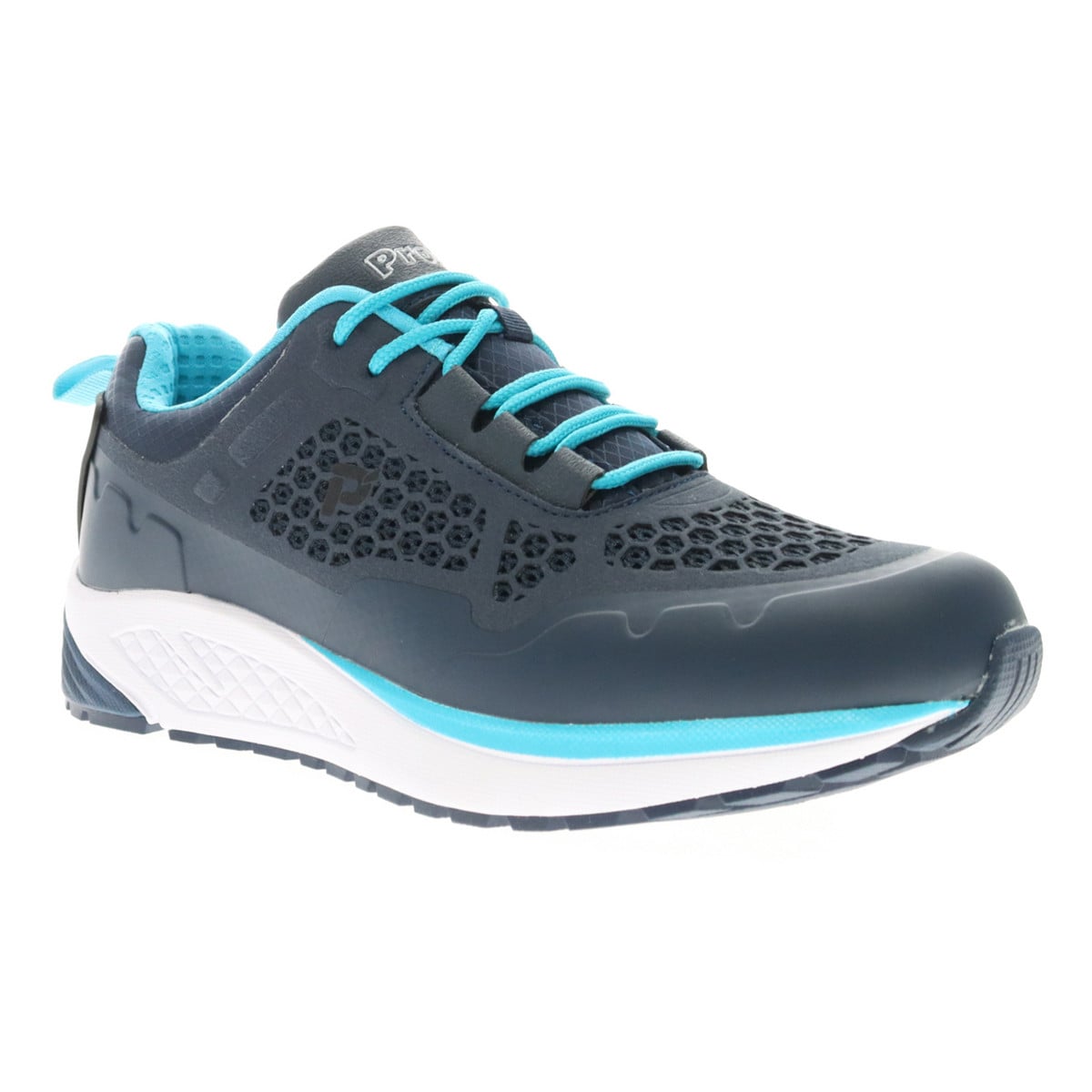 Propet VI Women's Walking Shoes - Navy/Teal - View 2