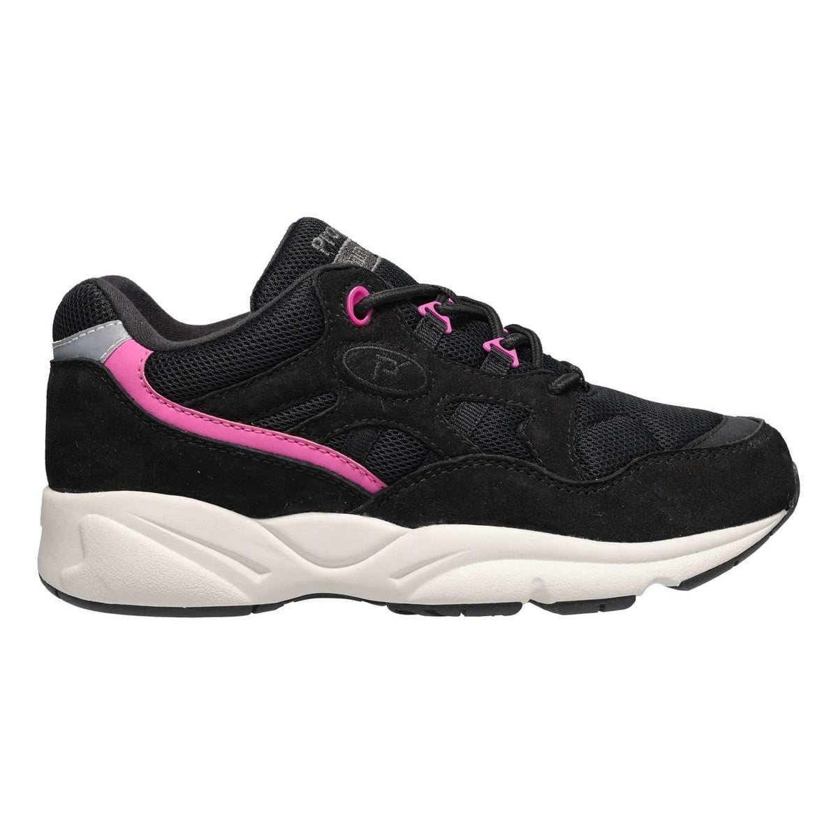 Propet Stability Fusion Women's Walking Shoes - Black/Pink - View 1