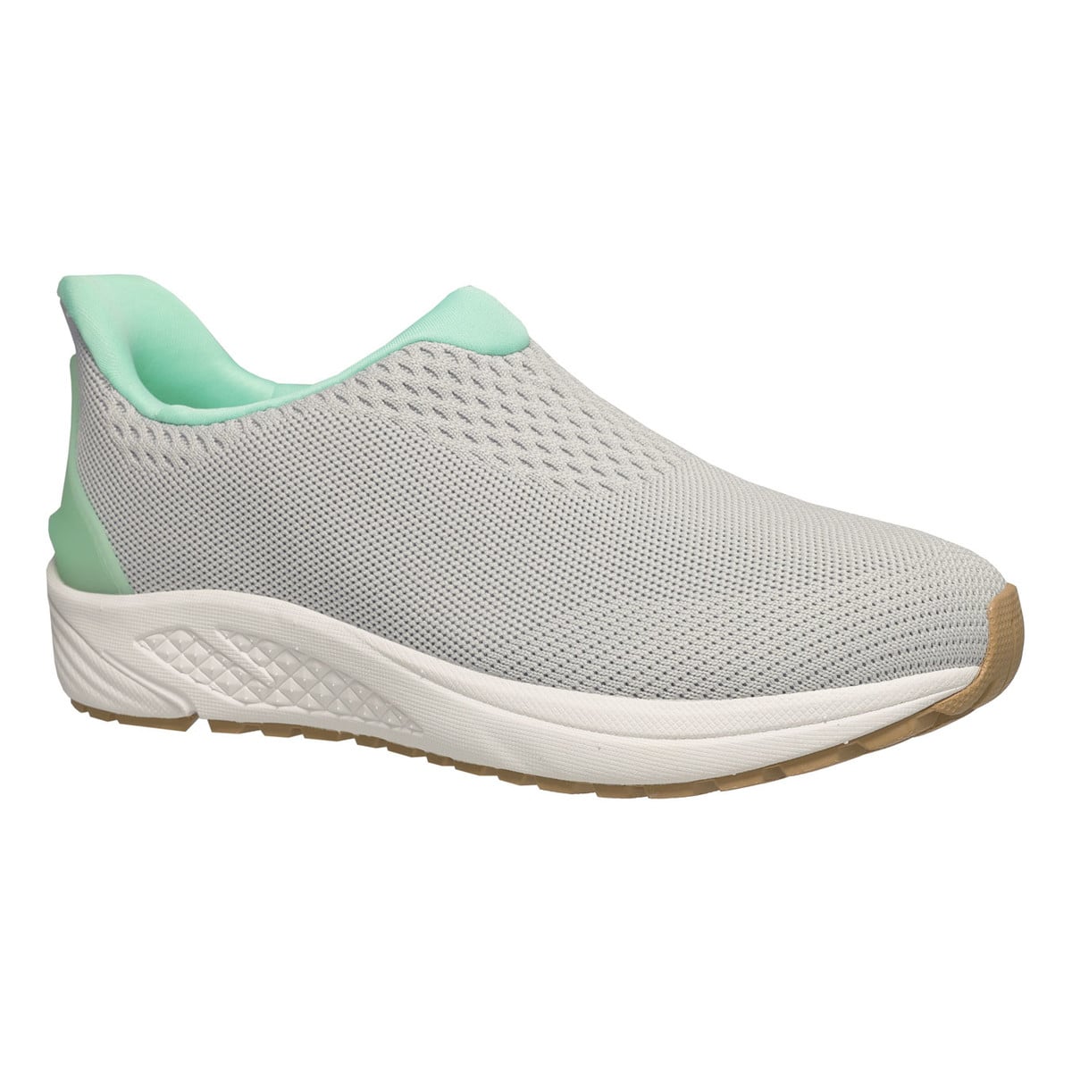 Propet One Velocity Slipon Women's Sneakers - Grey/Mint - View 2