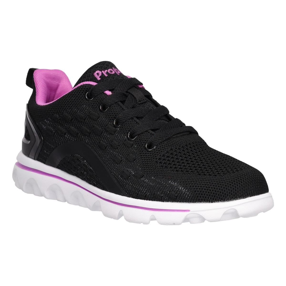Propet Women's TravelActiv Axial Sneakers - Black/Purple - View 2