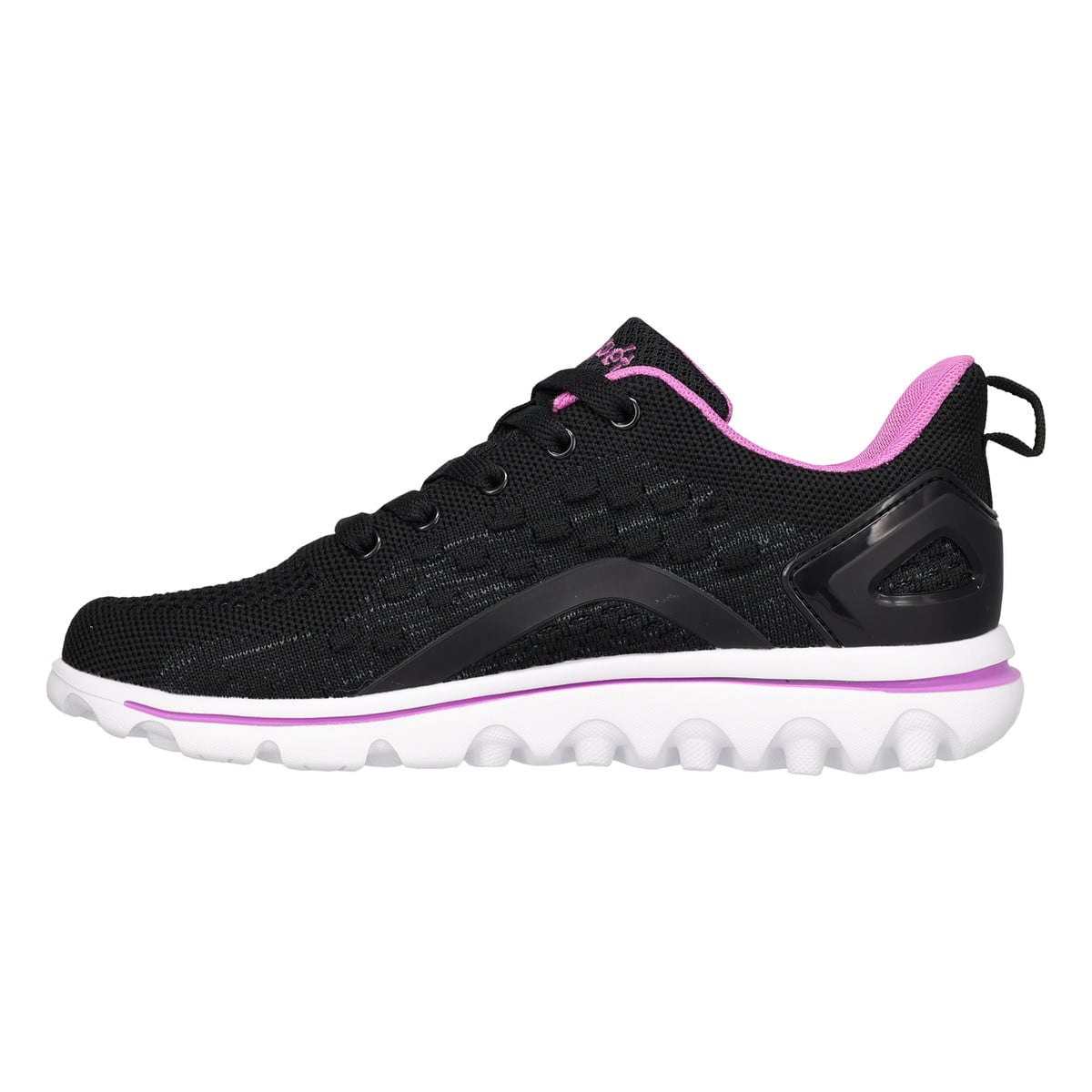 Propet Women's TravelActiv Axial Sneakers - Black/Purple - View 4