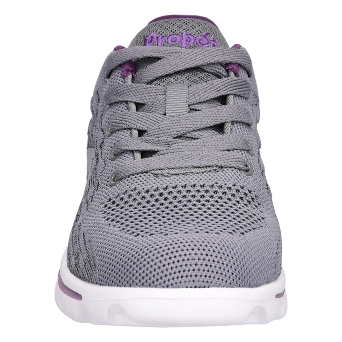 Propet Women's TravelActiv Axial Sneakers - Grey/Purple - View 3