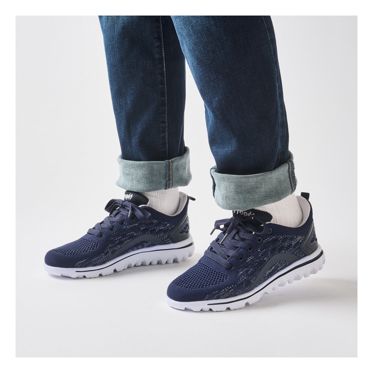 Propet Women's TravelActiv Axial Sneakers - Navy/White - View 7
