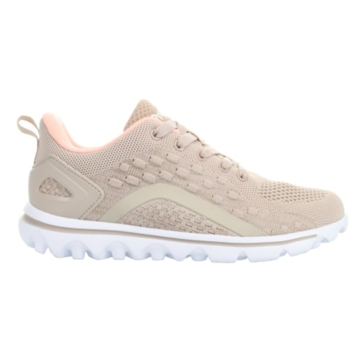 Propet Women's TravelActiv Axial Sneakers - Taupe/Peach - View 1