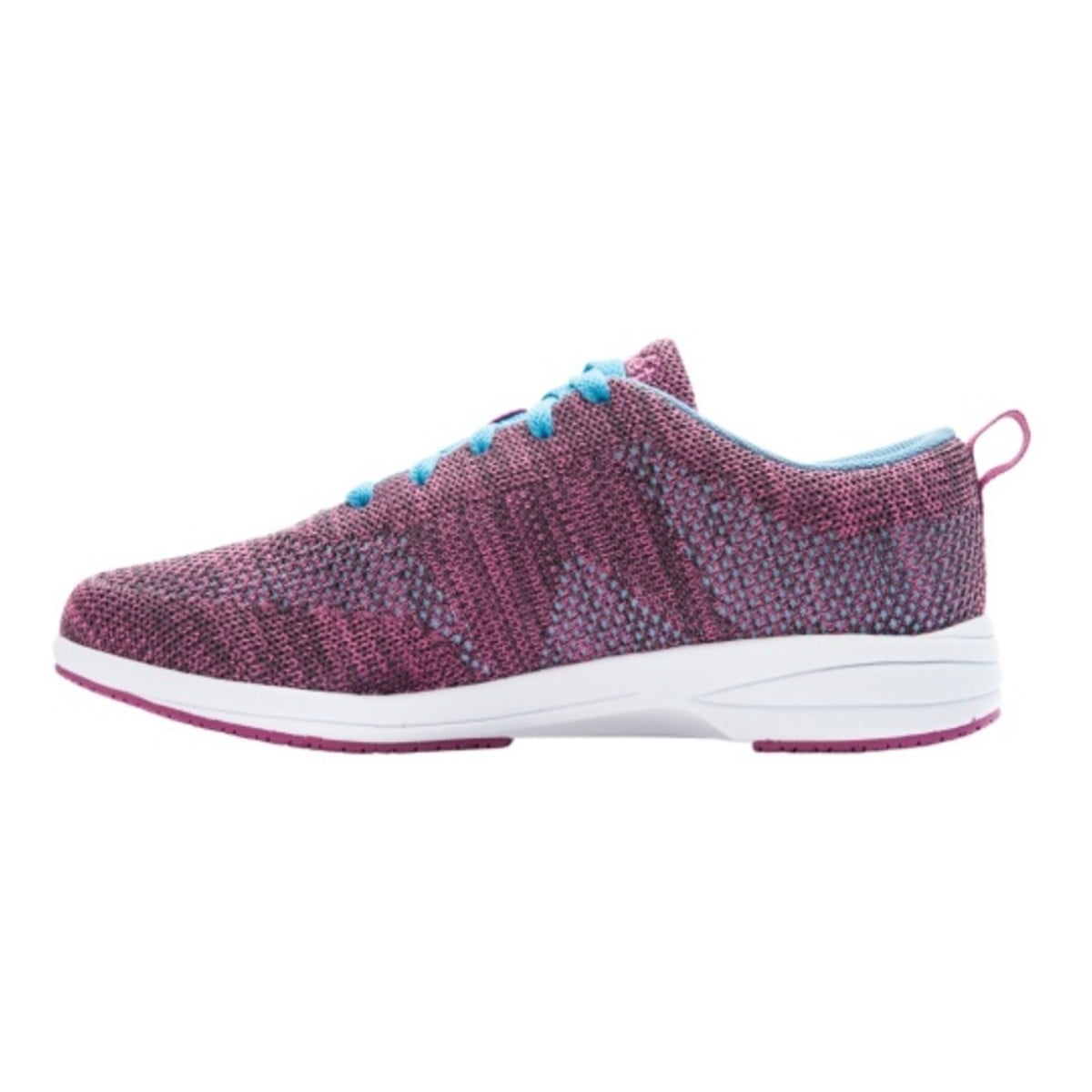 Propet Washable Walker Evolution Women's Lace Up Comfort Sneakers - Berry/Blue - View 3