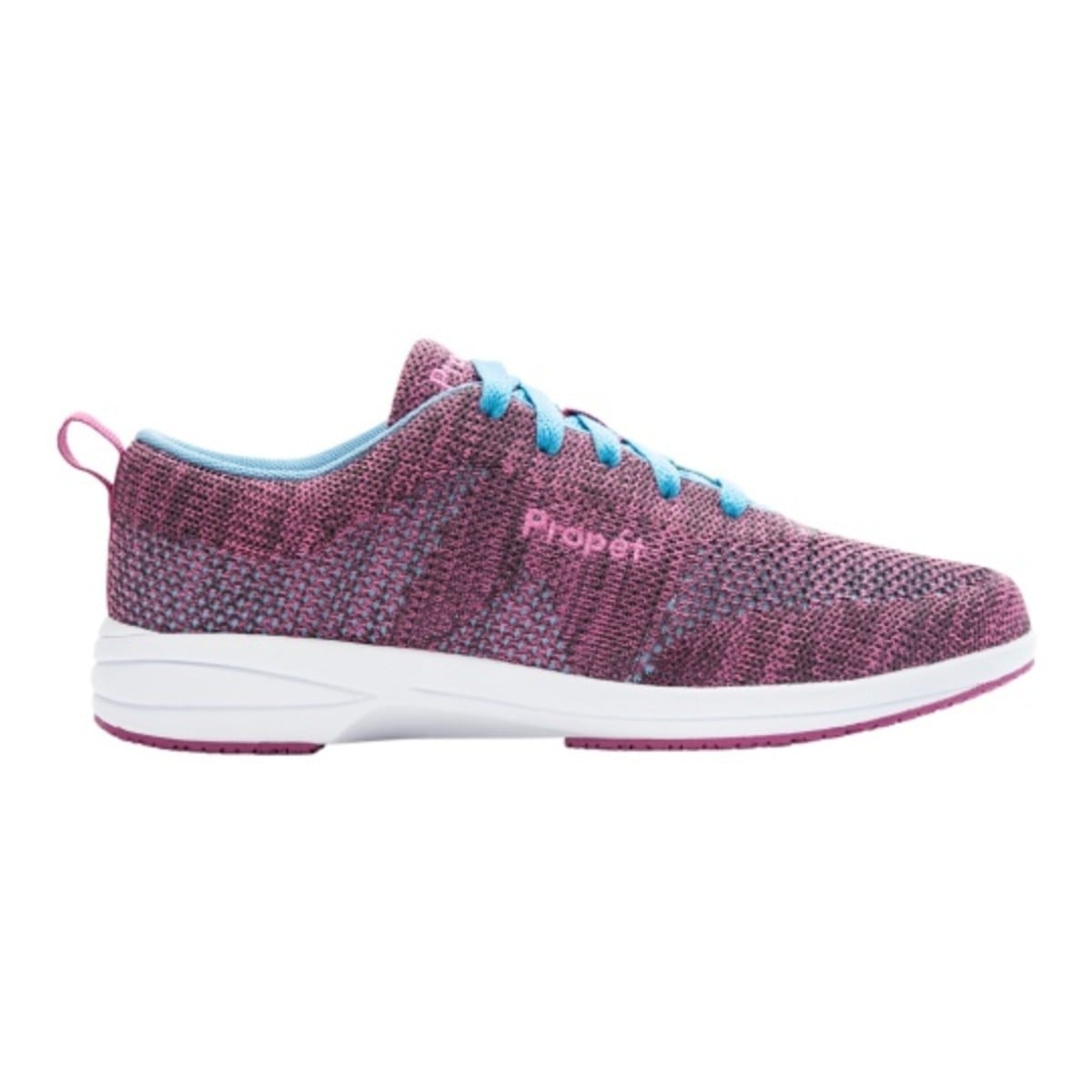 Propet Washable Walker Evolution Women's Lace Up Comfort Sneakers - Berry/Blue - View 4