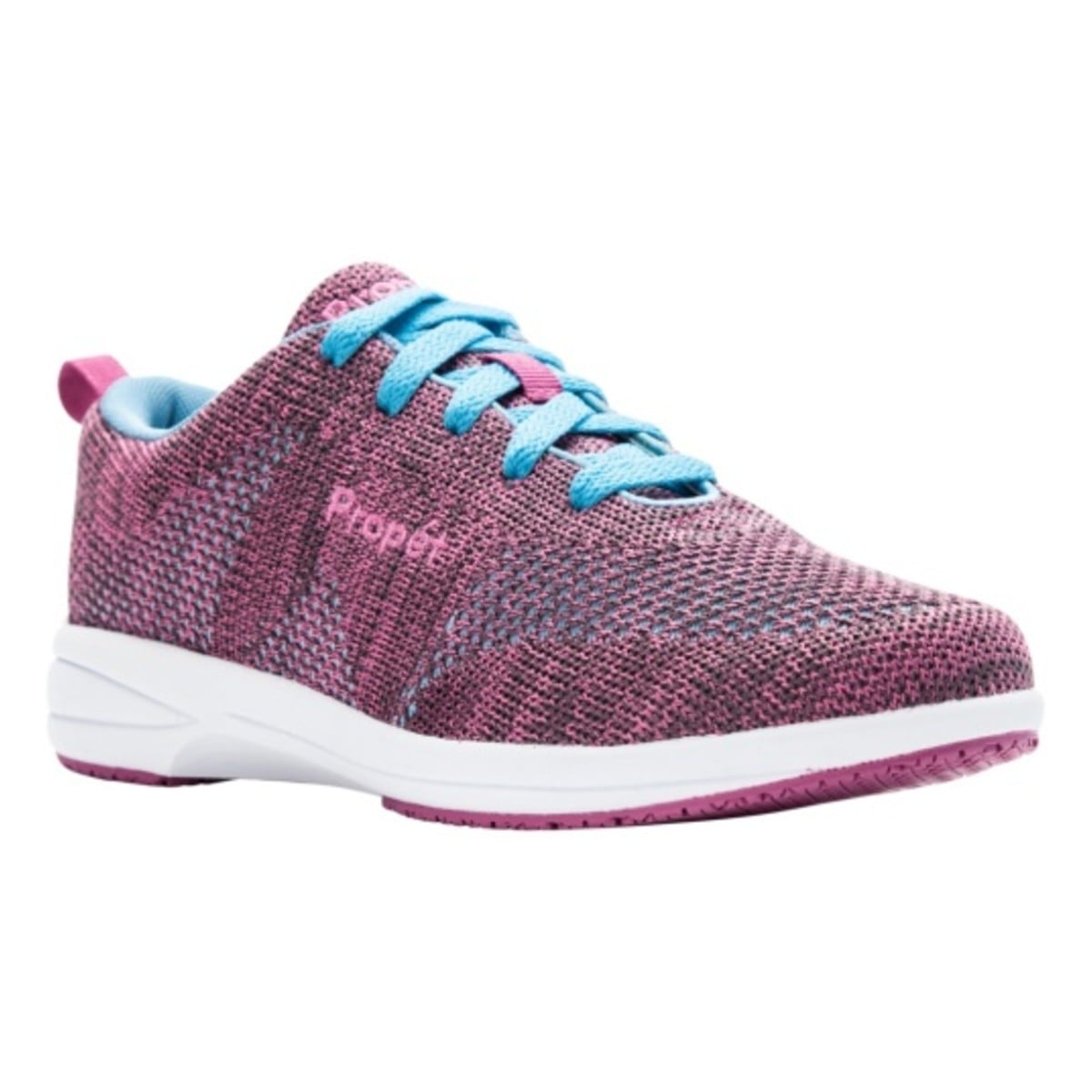 Propet Washable Walker Evolution Women's Lace Up Comfort Sneakers - Berry/Blue - View 5