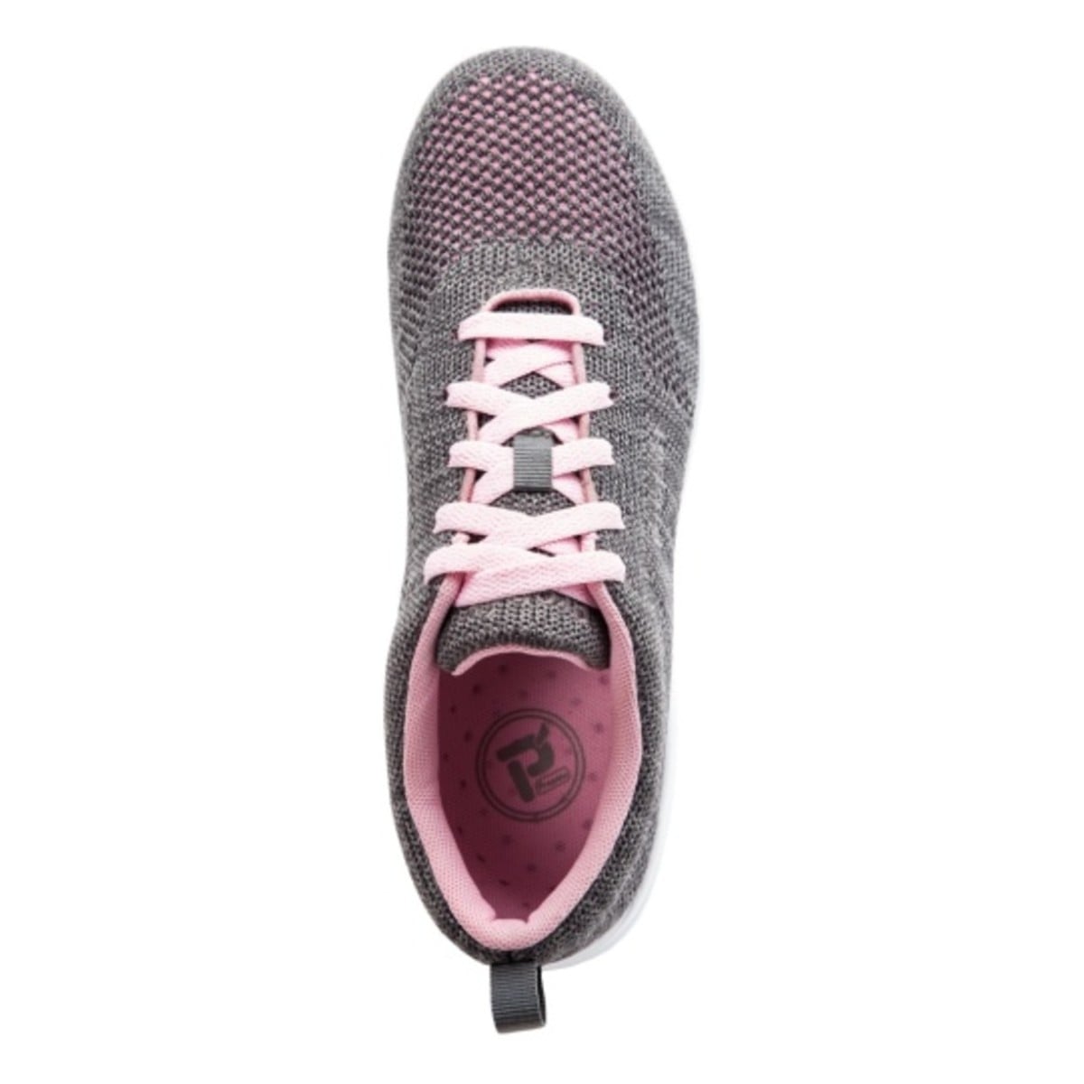 Propet Washable Walker Evolution Women's Lace Up Comfort Sneakers - Grey/Pink - View 2